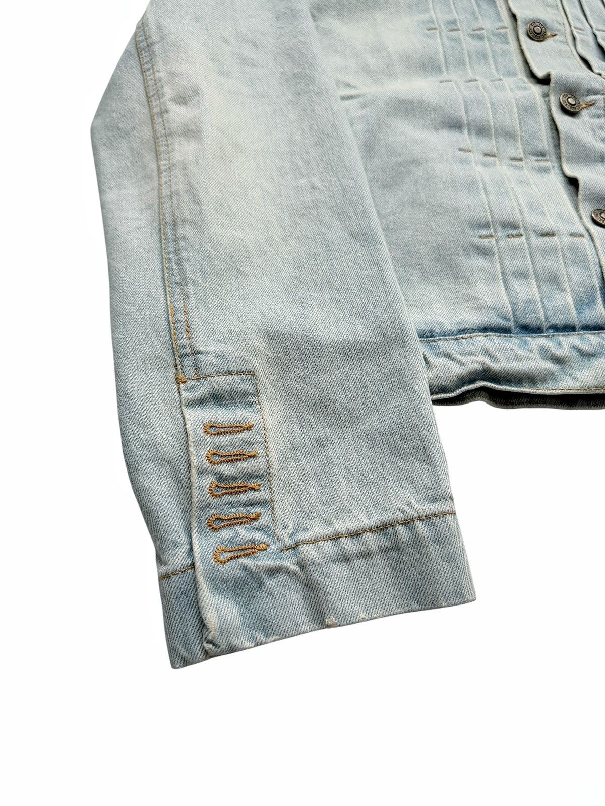 424 Pleated Denim Trucker Jacket Size US S / EU 44-46 / 1 - 5 Thumbnail