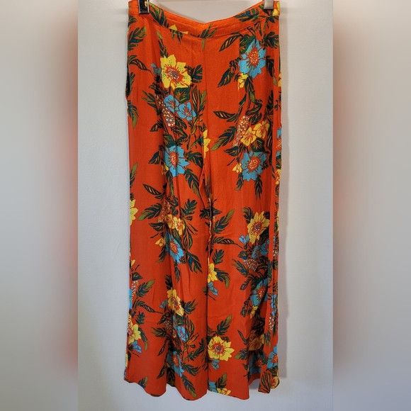 Free People Free People Tropical Hawaiian Flowers Beach Pants - Size 0 Size 25" / US 0 / IT 36 - 4 Thumbnail