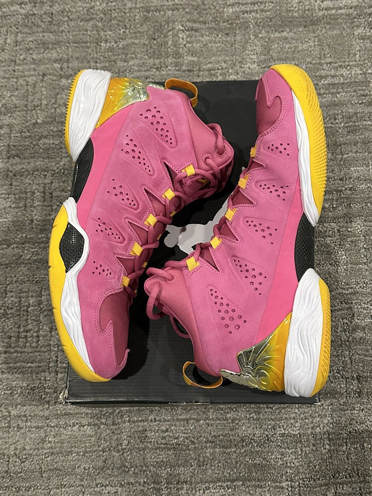 image of Jordan Nike Air Jordan Melo M10 Marquette Breast Cancer Promo Sample Shoes in Pink, Men's (Size 12)