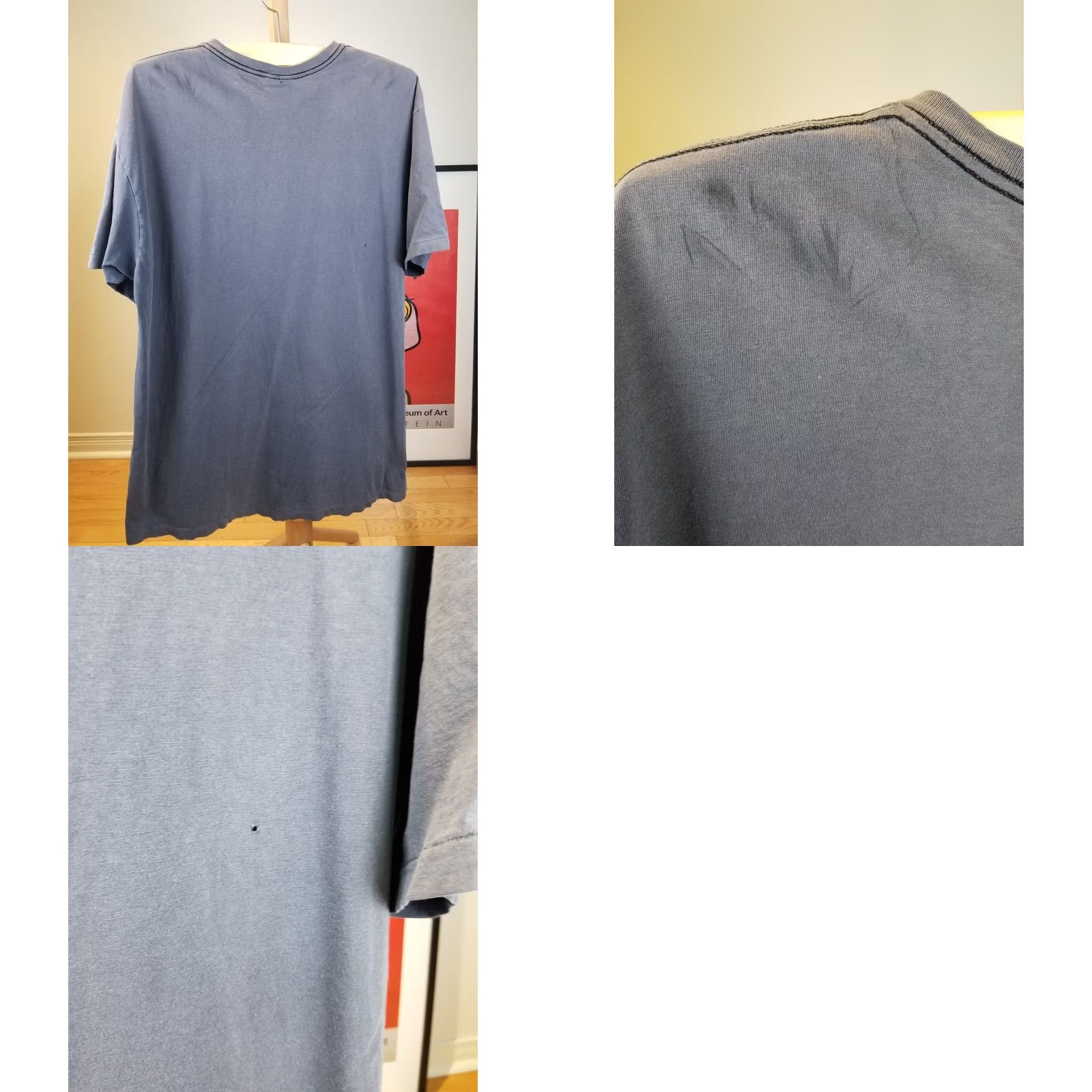 Ralph Lauren VINTAGE RALPH LAUREN POLO COUNTRY T-SHIRT ONE POCKET SUN FADED SZ LARGE BLACK/BLACK, SHORT SLEEVE, ROUND NECK, MEN, USA, RETRO, 90s Size US L / EU 52-54 / 3 - 8 Thumbnail