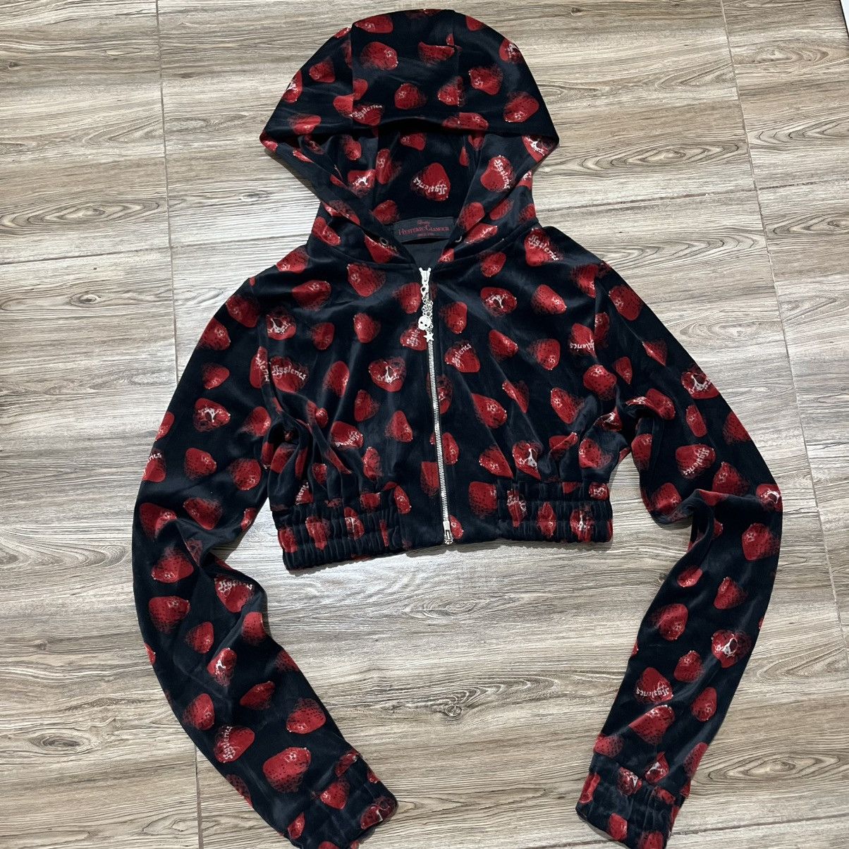 Hysteric Glamour Hysteric Glamour Strawberry Skull Velour Jacket Size S / US 4 / IT 40 - 1 Thumbnail