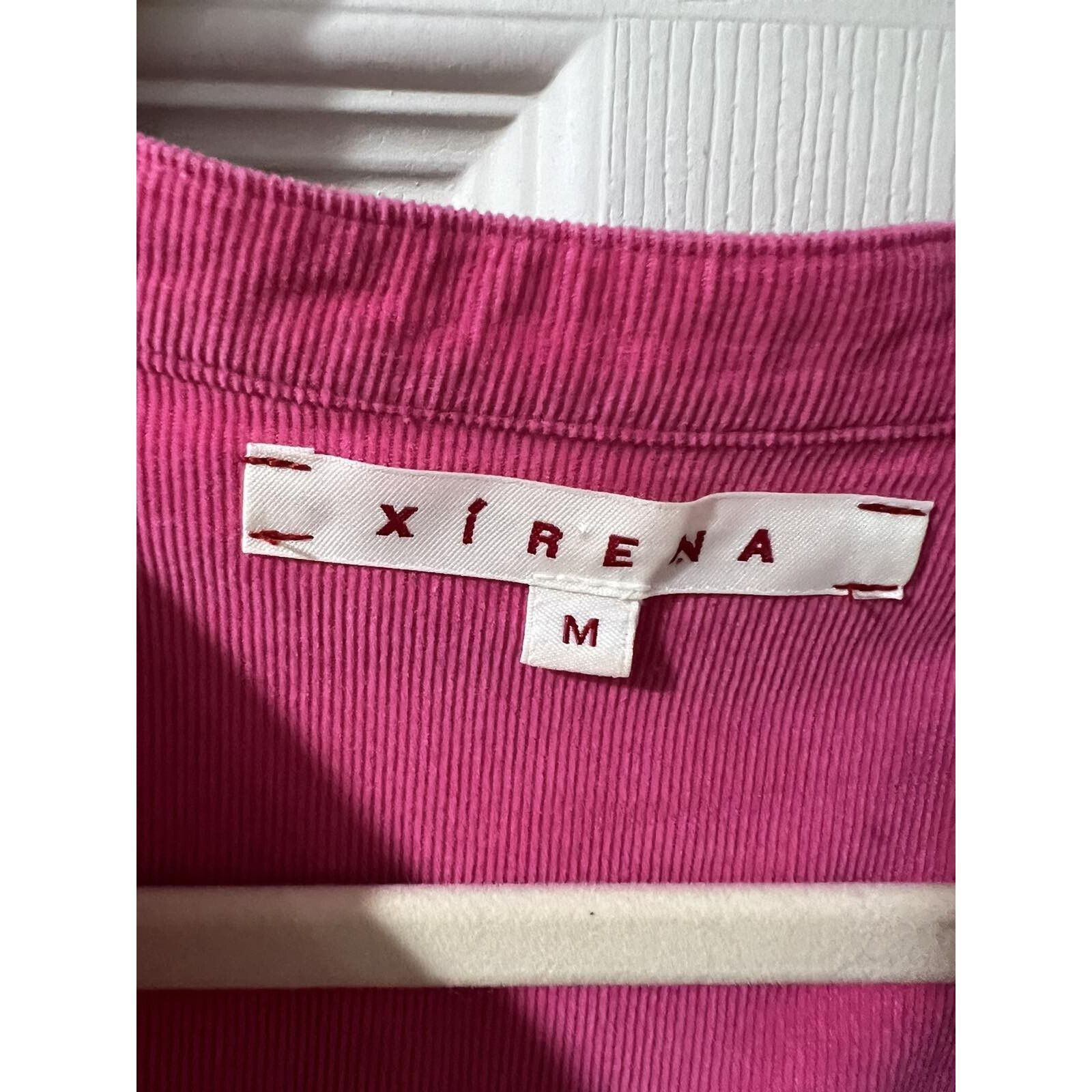 Xirena Xirena Corduroy Emilia Shirt Pink Front Pink M A003082 Size M / US 6-8 / IT 42-44 - 7 Thumbnail
