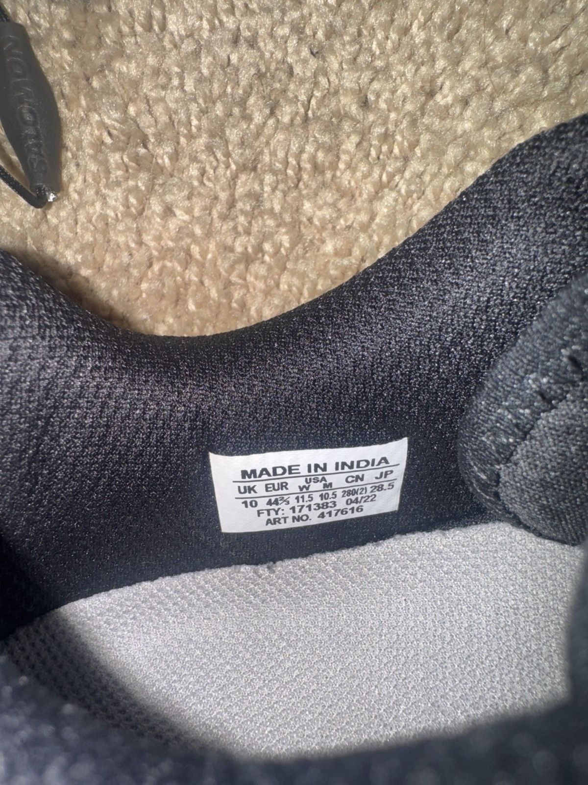Salomon SOLOMON XT WINGS 2 - grey/black Size US 10 / EU 43 - 7 Thumbnail