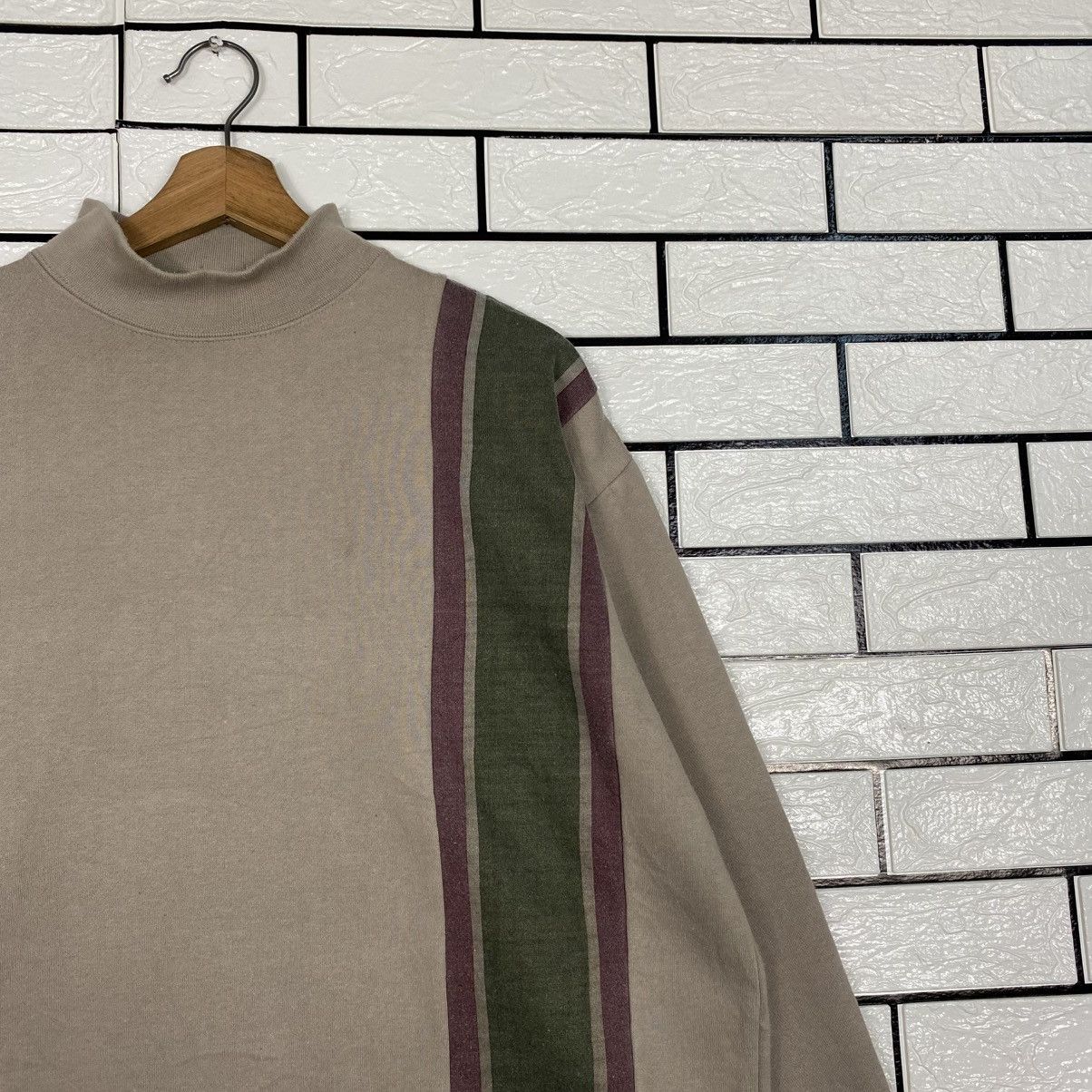 Japanese Brand 📌Vintage Turtle Neck Sweatshirt Octopus Army Military Style Size US M / EU 48-50 / 2 - 7 Thumbnail