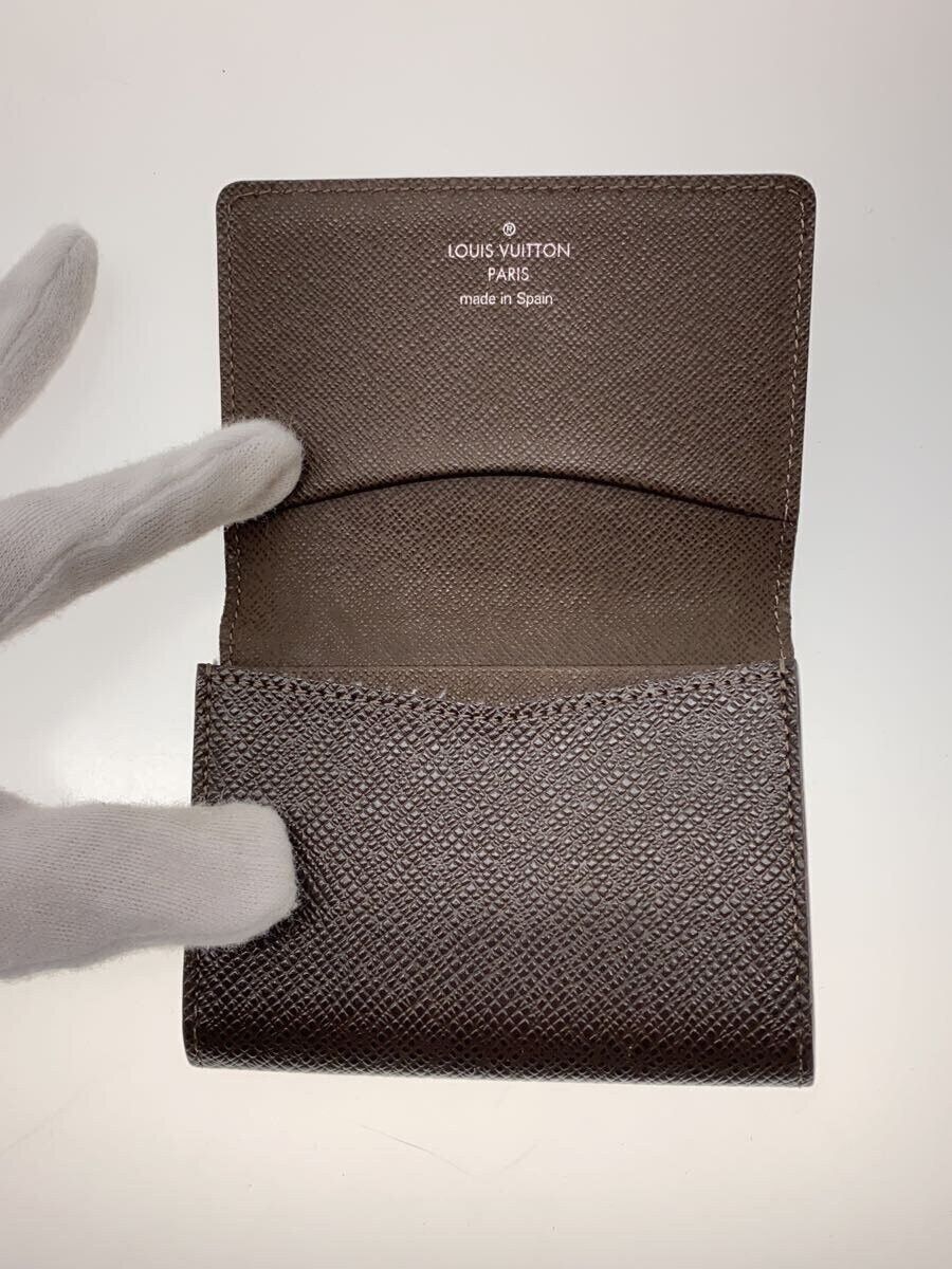Louis Vuitton Louis Vuitton Taiga Envelope Carte de Visite NM Black Brown Size ONE SIZE - 4 Thumbnail
