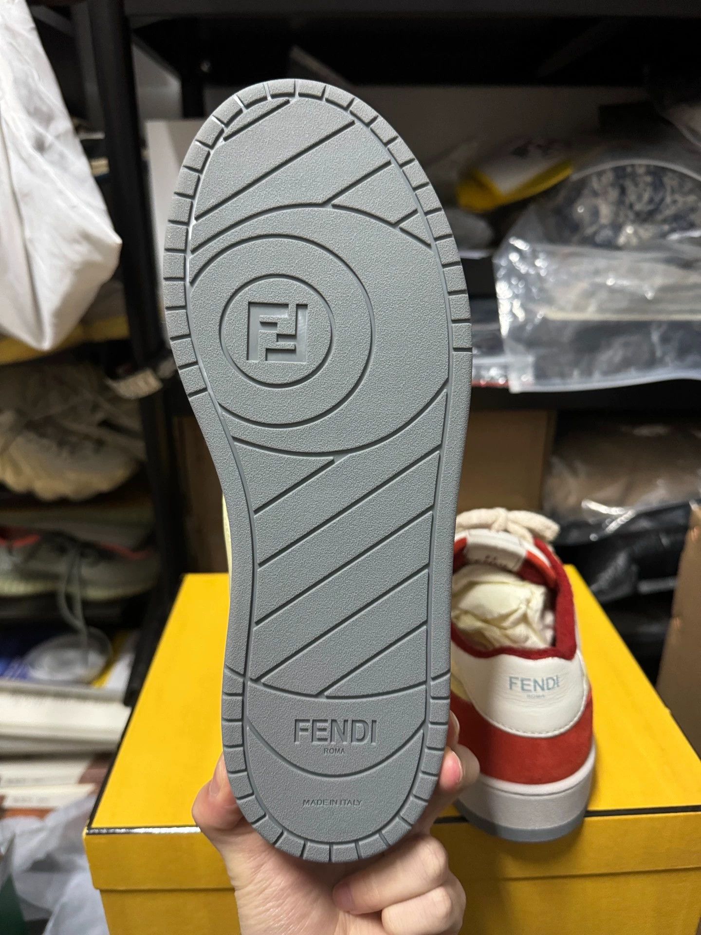 Fendi Fendi match white red 40 sneakers Size US 7 / EU 40 - 8 Thumbnail