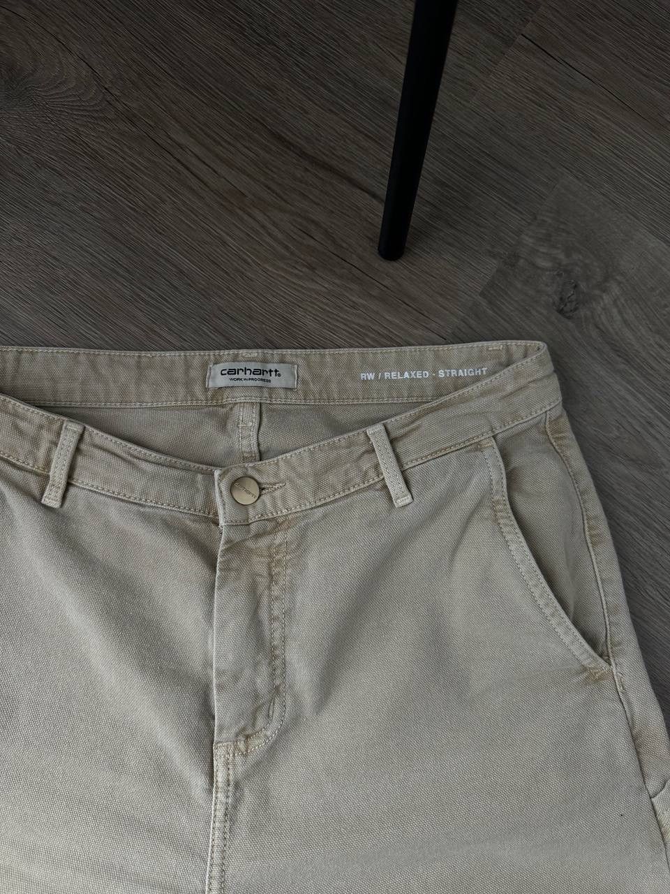 Carhartt Vintage Carhartt WIP Women’s Pierce Straight Beige Pants Size 27" / US 4 / IT 40 - 12 Thumbnail