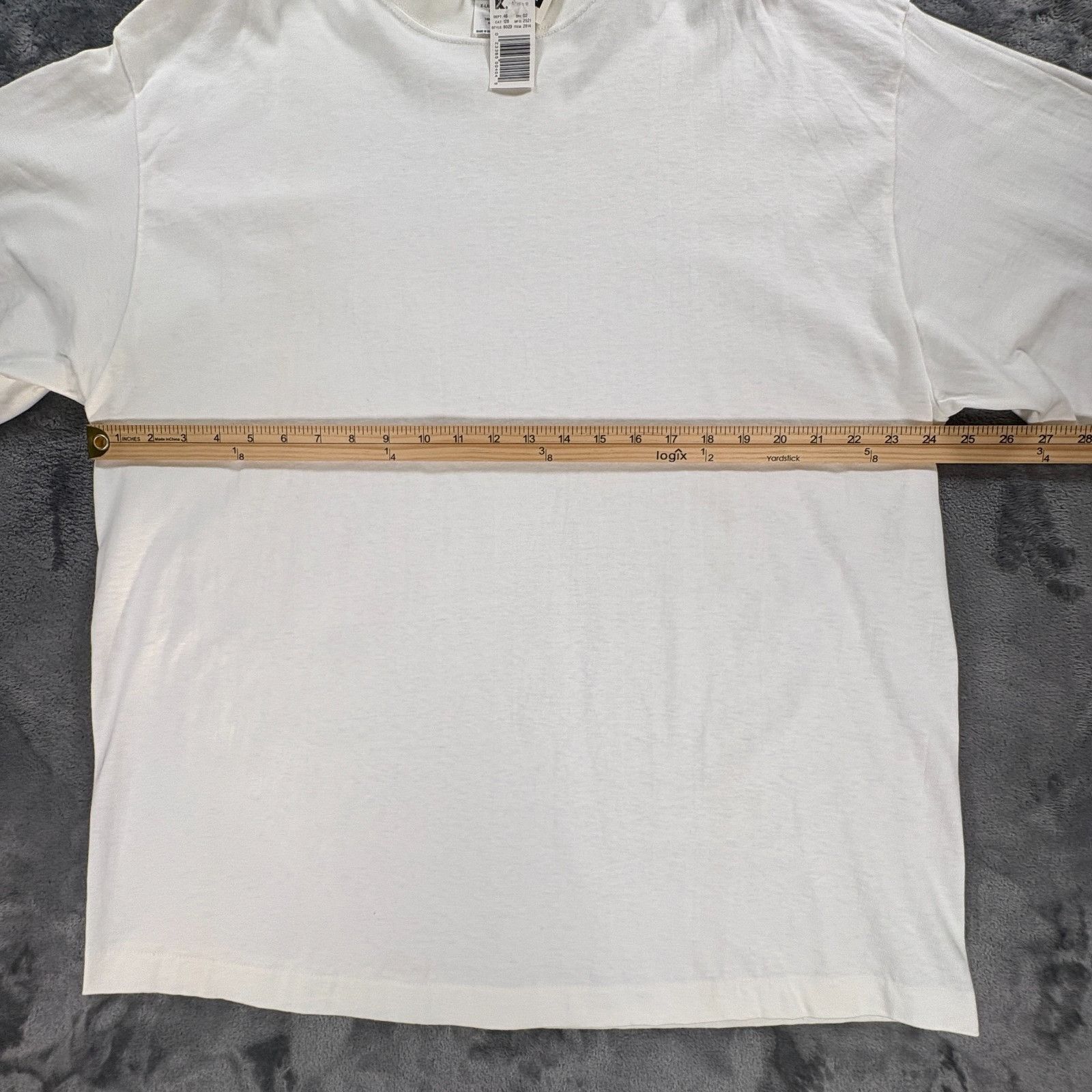 Basic Editions Basic Editions Long Sleeve Blank T Shirt Men XL White VTG 90 Size US XL / EU 56 / 4 - 6 Thumbnail