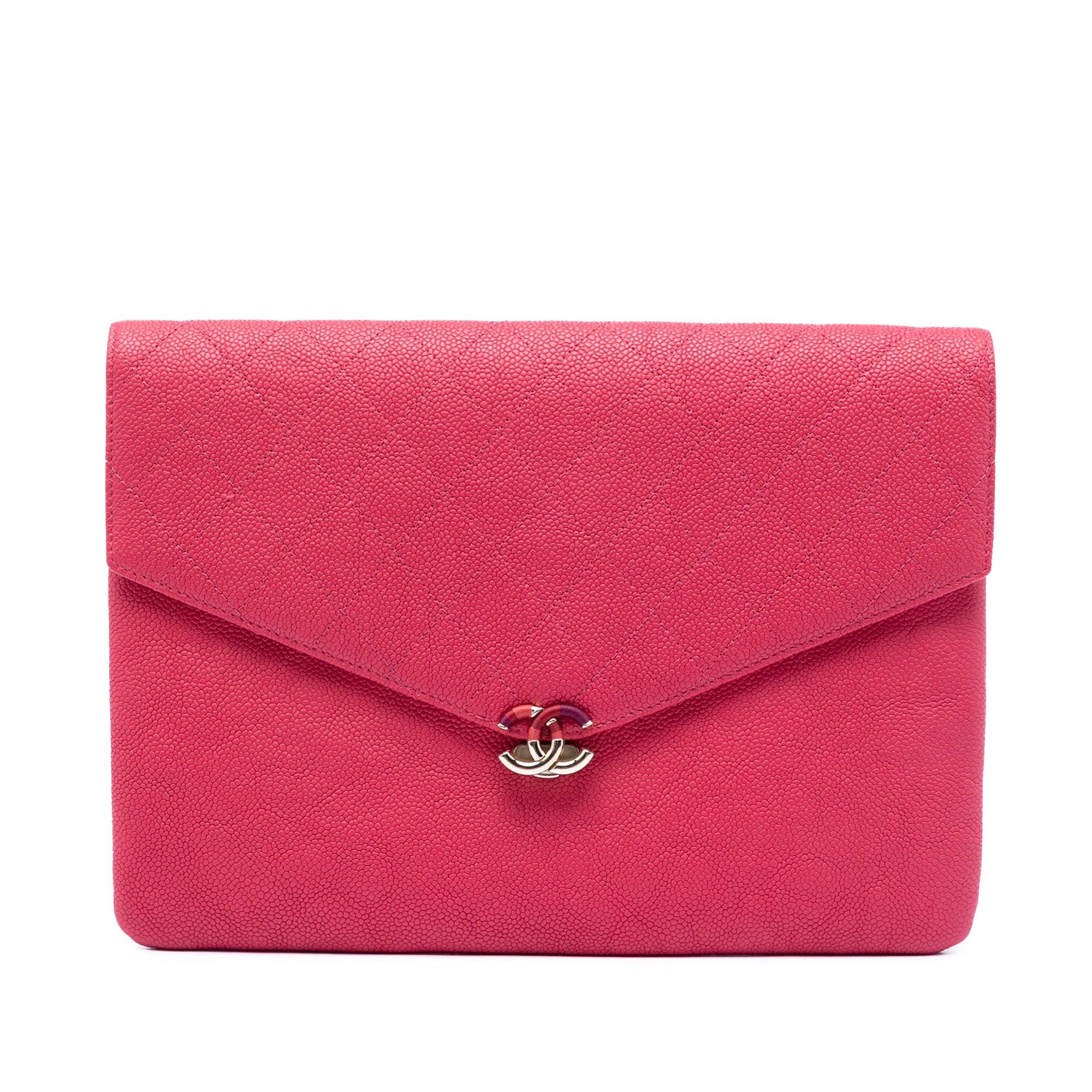 Chanel Paris Cuba Quilted Caviar Thread Around Envelope Clutch Size ONE SIZE - 1 Thumbnail