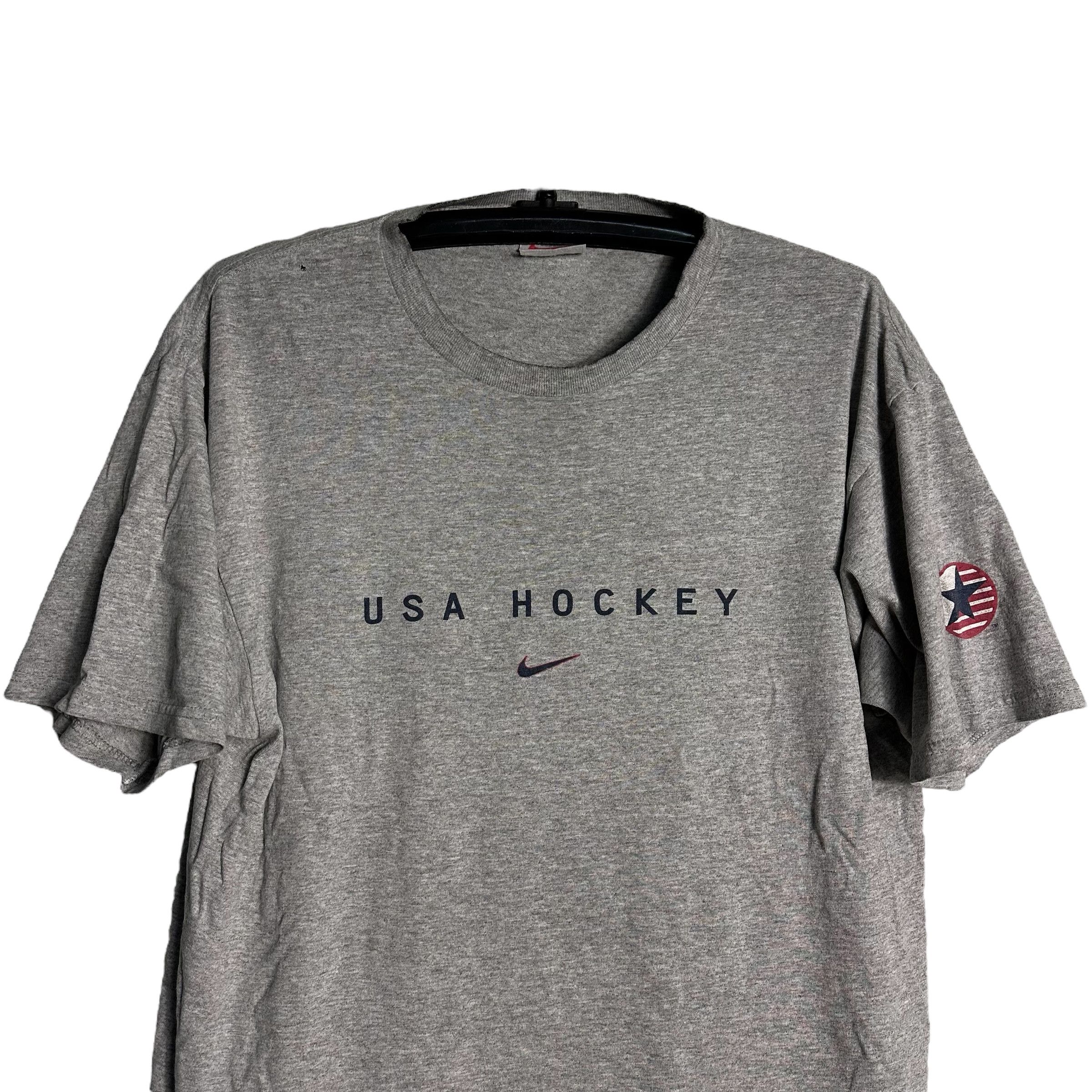 Nike 🔥RARE🔥Vintage Nike USA Hockey Spell Out T-shirt Size US M / EU 48-50 / 2 - 4 Thumbnail