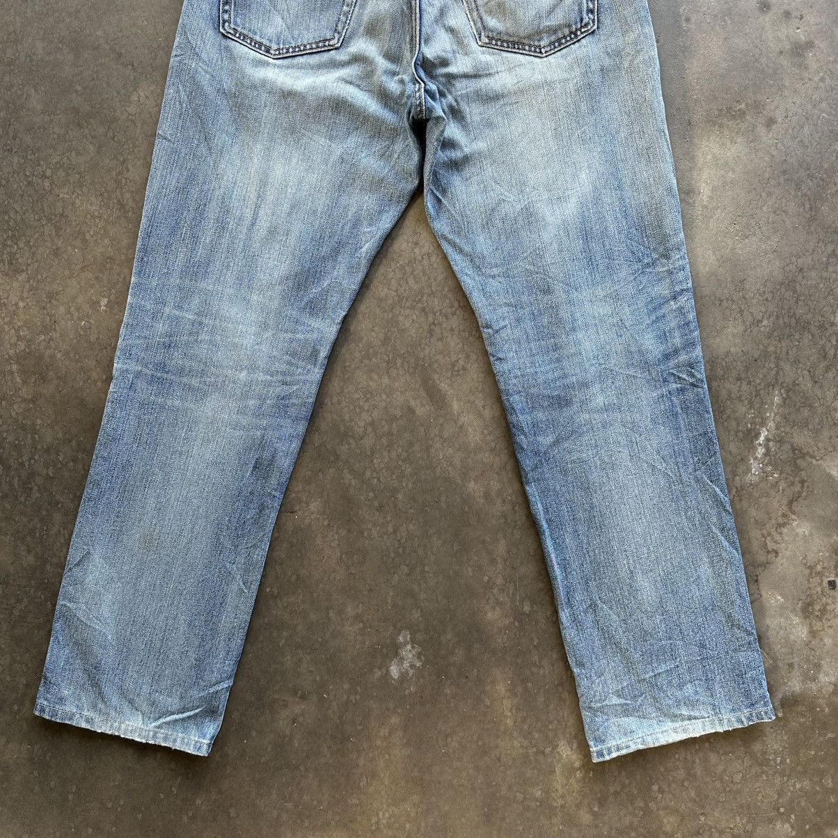 Japanese Brand Vintage Japanese Distressed Faded Denim Jean Pant W32 Size US 32 / EU 48 - 10 Thumbnail