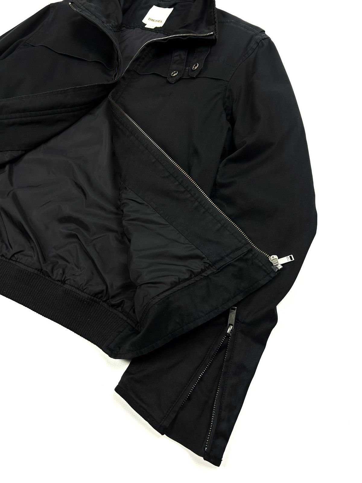 Diesel Rare Diesel Japanese Vintage Moto Jacket Men’s M Black Y2K Size US M / EU 48-50 / 2 - 8 Thumbnail