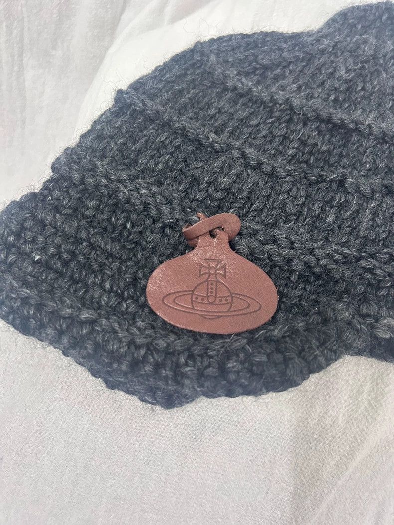Vivienne Westwood Vivienne Westwood Dark grey knit cap Size ONE SIZE - 4 Thumbnail