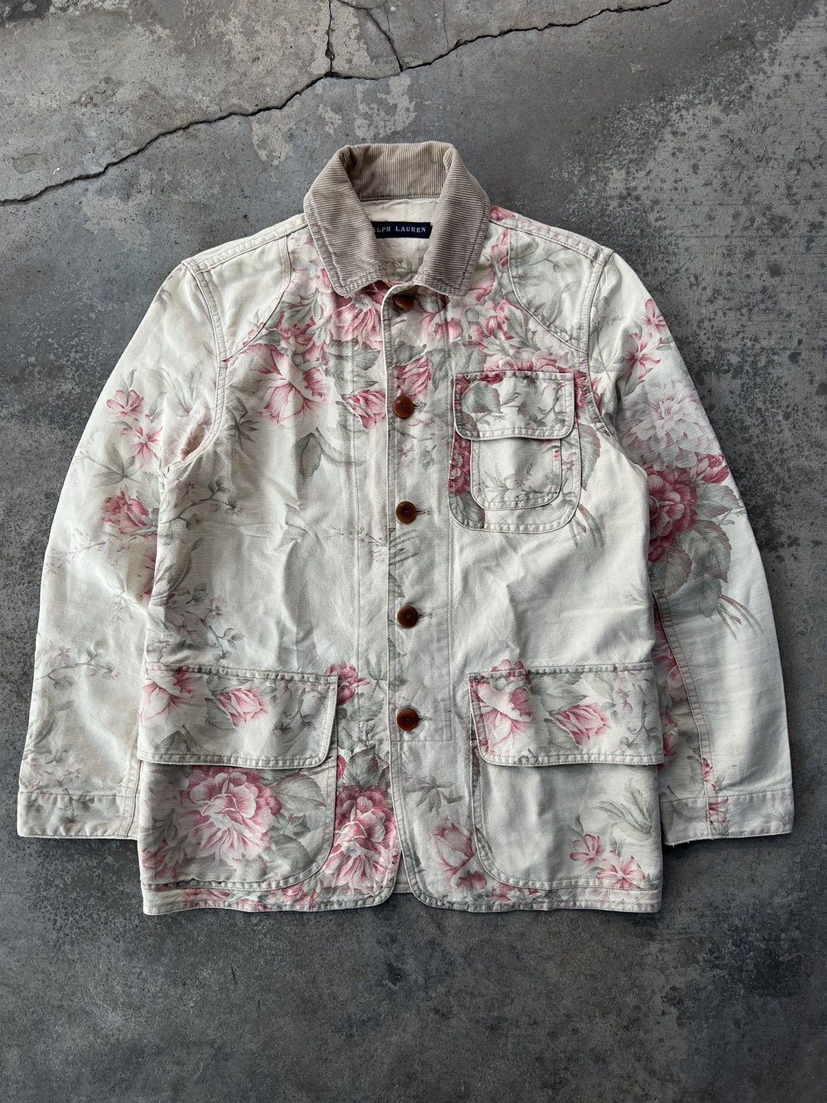 Ralph Lauren Vintage Ralph Lauren Flowers Denim Jacket Size US S / EU 44-46 / 1 - 1 Thumbnail