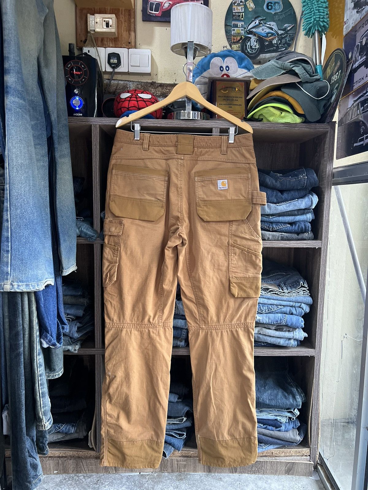 Carhartt 🔥Crazy Rare Carhartt Ripstop Multipockets Double Knee Size US 35 - 3 Thumbnail