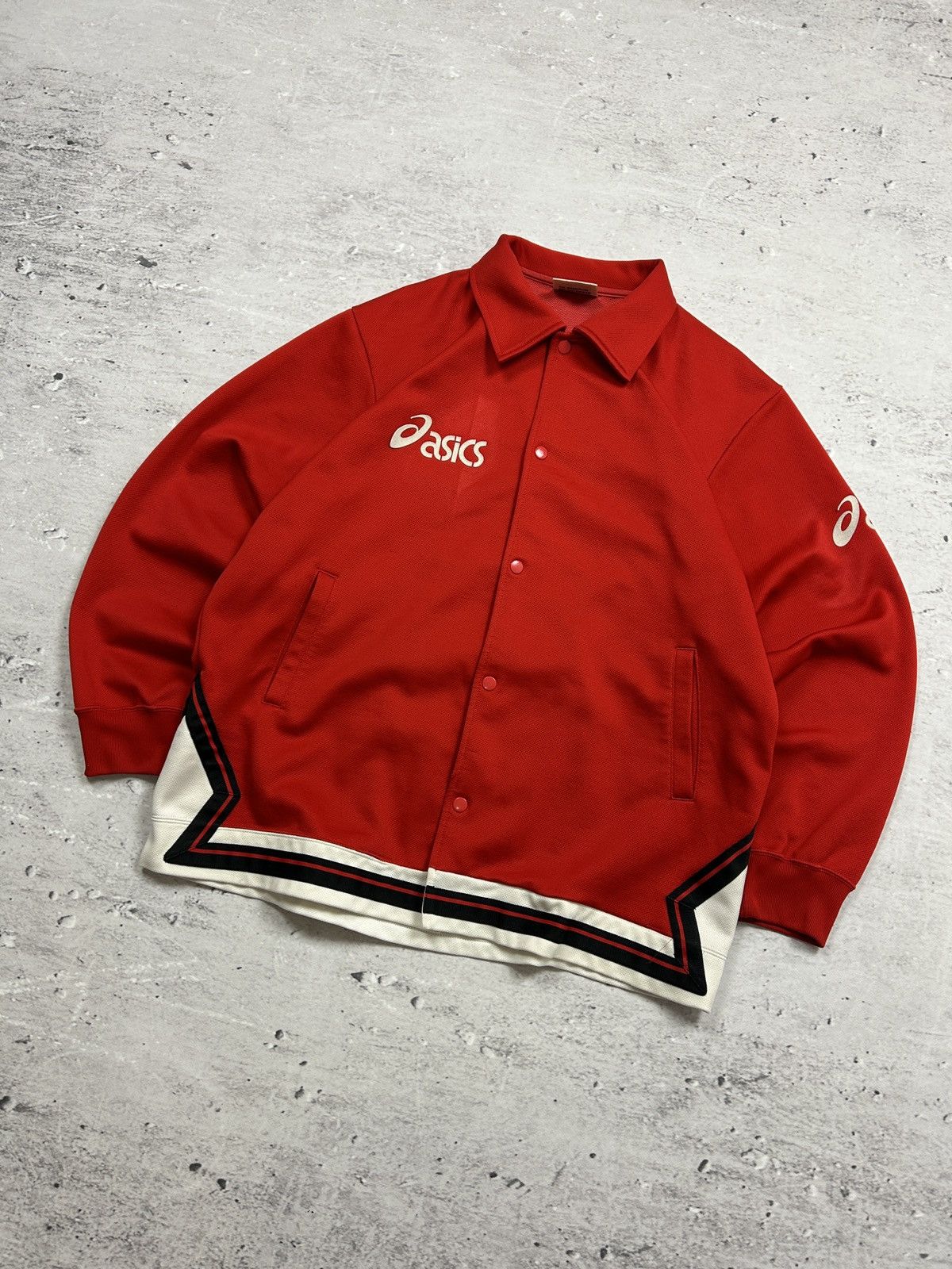 Asics × Japanese Brand × Vintage 🔥RARE VINTAGE ASICS MADE IN JAPAN RED BAGGY TRACK SUIT 80s🔥 Size US L / EU 52-54 / 3 - 4 Thumbnail
