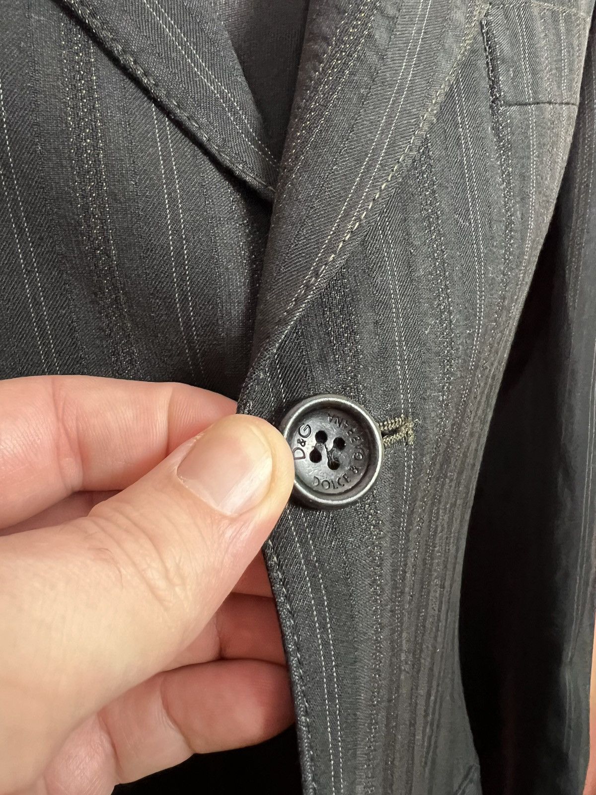 Dolce & Gabbana Dolce & gabbana blazer luxury striped 3 button Size 52R - 3 Thumbnail