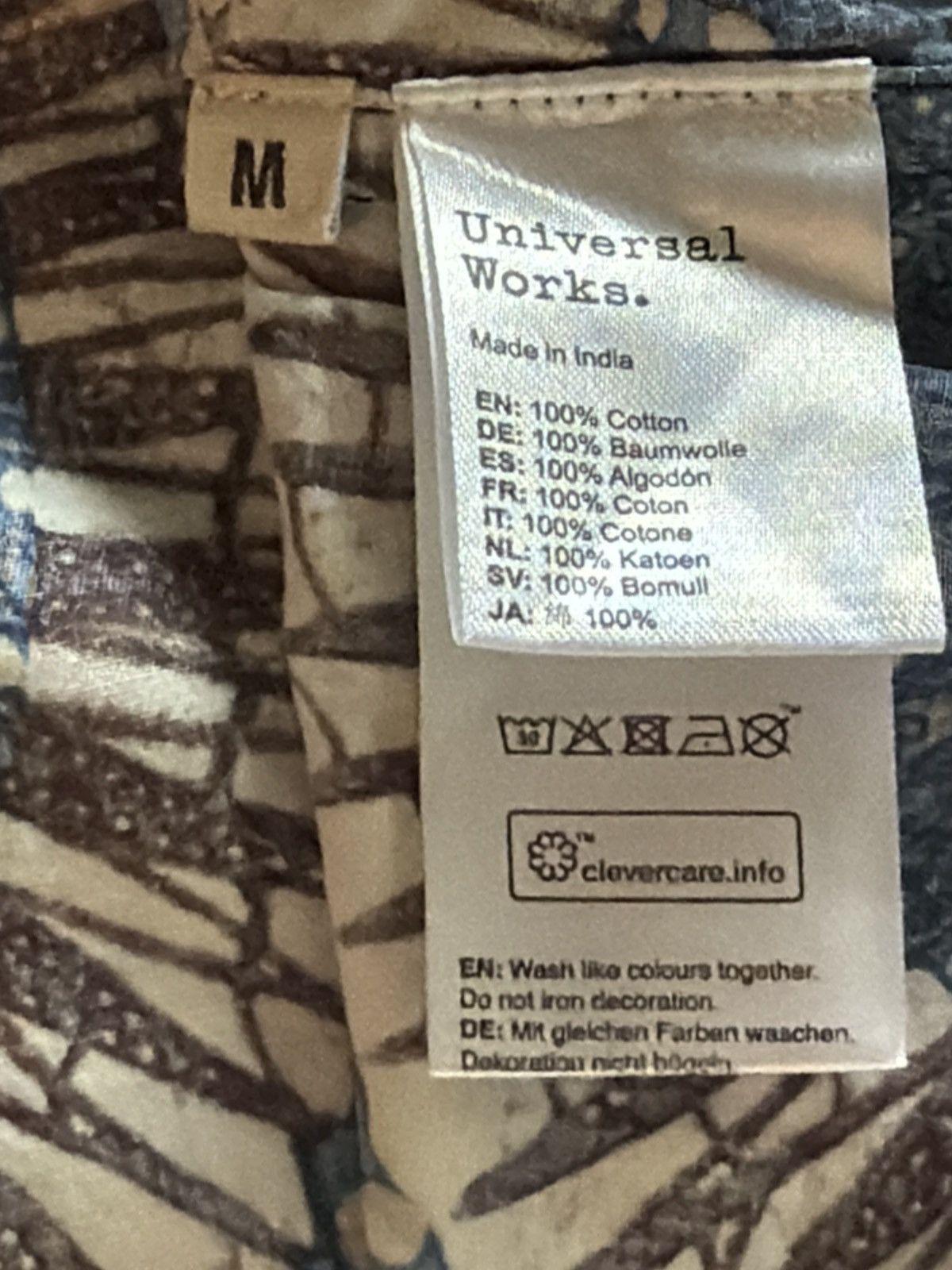 Universal Works Print Short sleeve Print Club Shirt Size US M / EU 48-50 / 2 - 4 Thumbnail