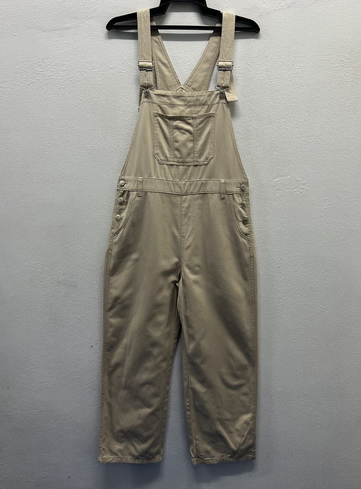 Japanese Brand × Vintage Beige Cotton Overalls – Size LL (C.O.L.Z.A by Honeys) Size US 34 / EU 50 - 1 Thumbnail