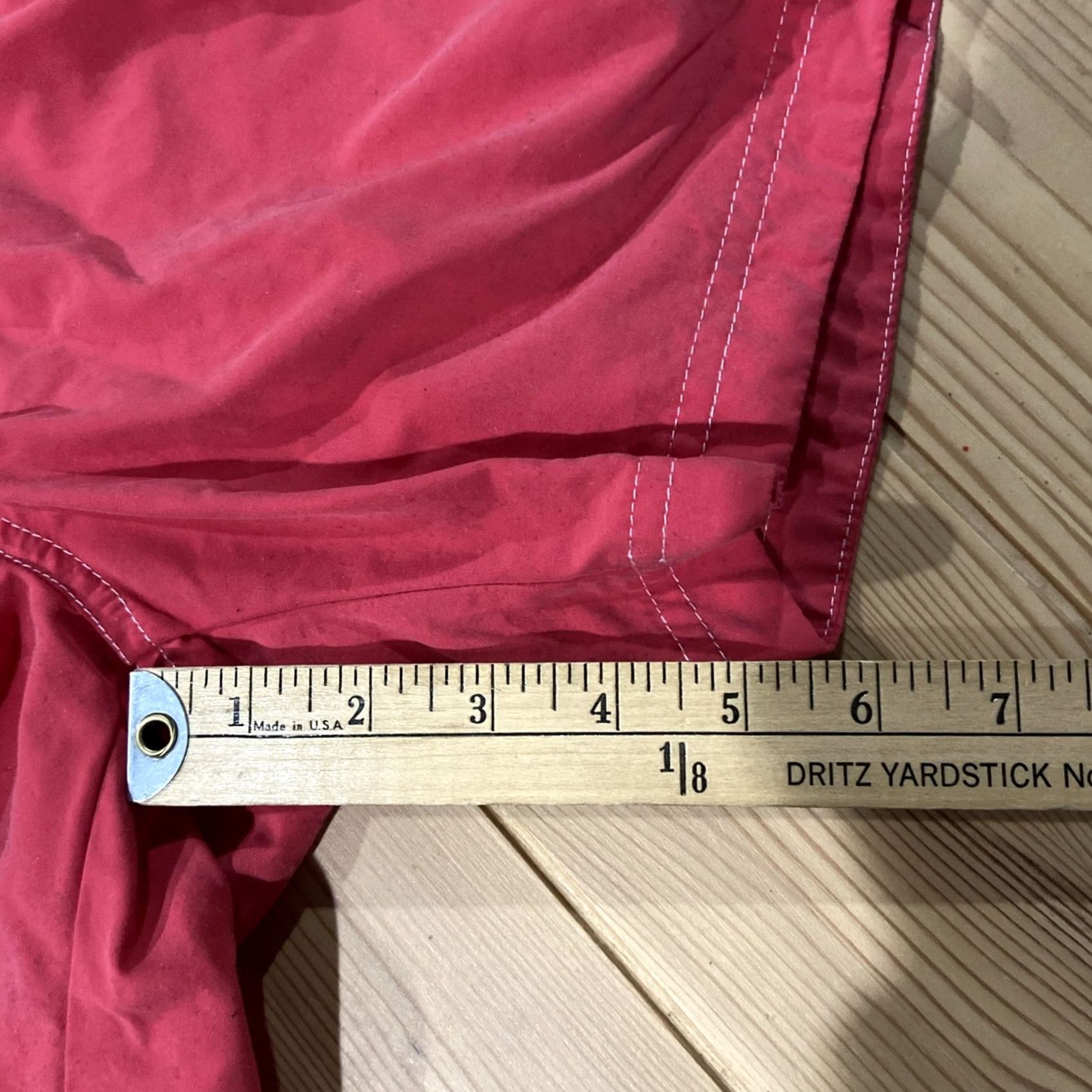 Vintage Heron Haberdashery Mens Bottom L Red Trunks Preppy Swim Portugal Red Size US 33 - 4 Thumbnail