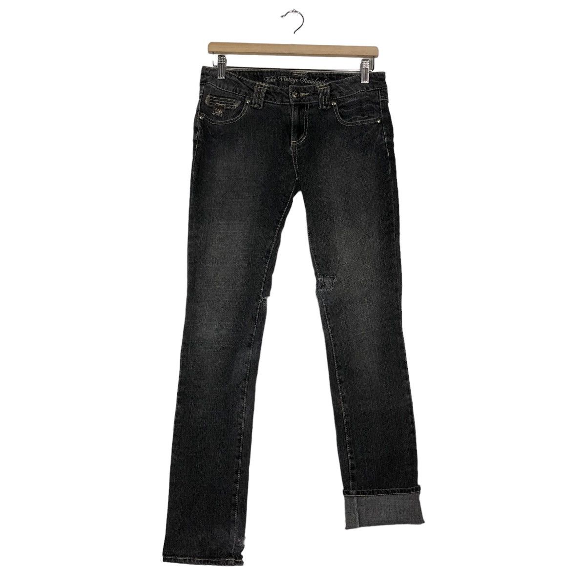 Japanese Brand PUNK DESIGN THE VINTAGE STANDARD SKINNY DISTRESSED DENIM Size US 30 / EU 46 - 9 Thumbnail