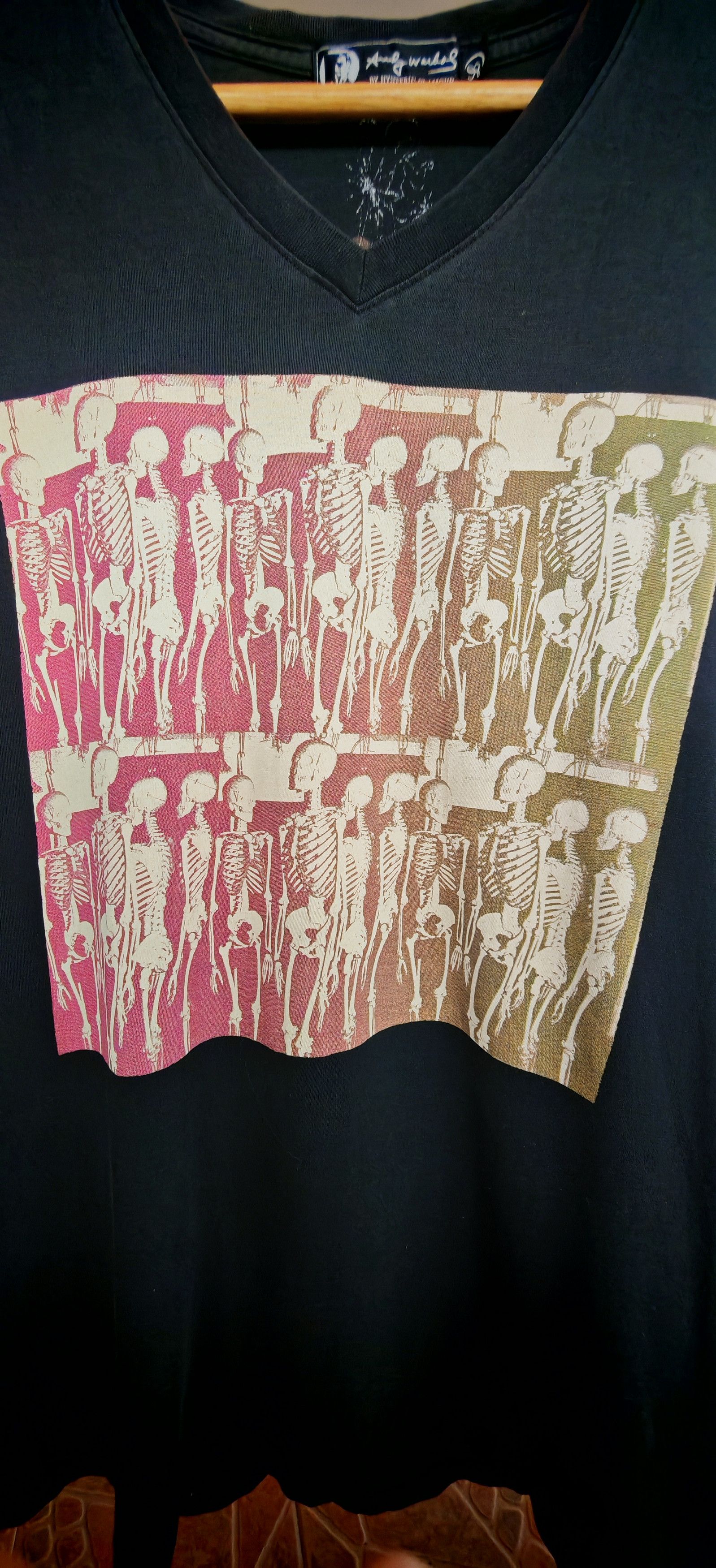 Andy Warhol × Hysteric Glamour Andy Warhol x Hysteric Glamour Skeleton Graphic Tee V-Neck Size US L / EU 52-54 / 3 - 2 Thumbnail