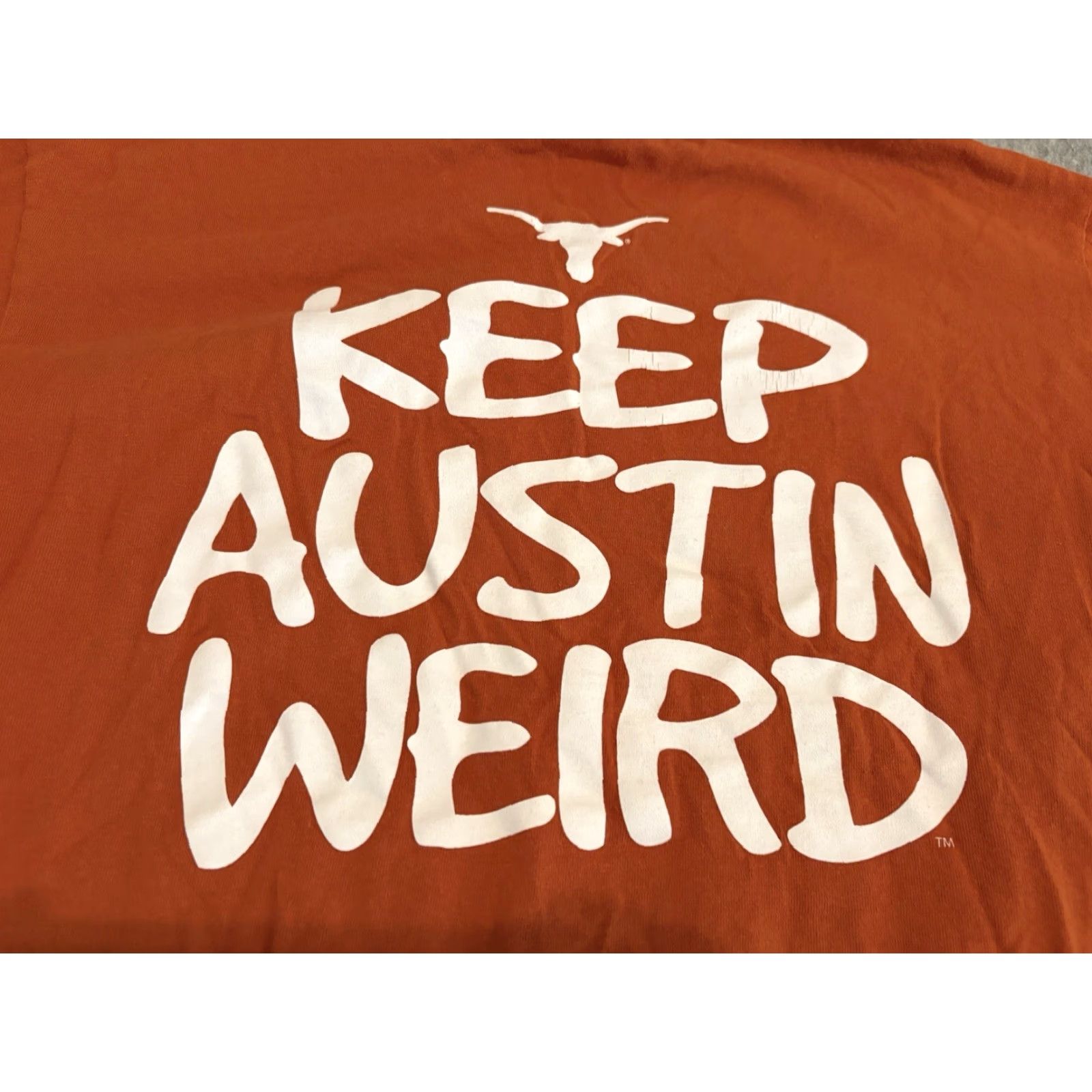 Anvil VINTAGE Texas Longhorns Keep Austin Weird Tee Shirt Medium Size US M / EU 48-50 / 2 - 2 Thumbnail