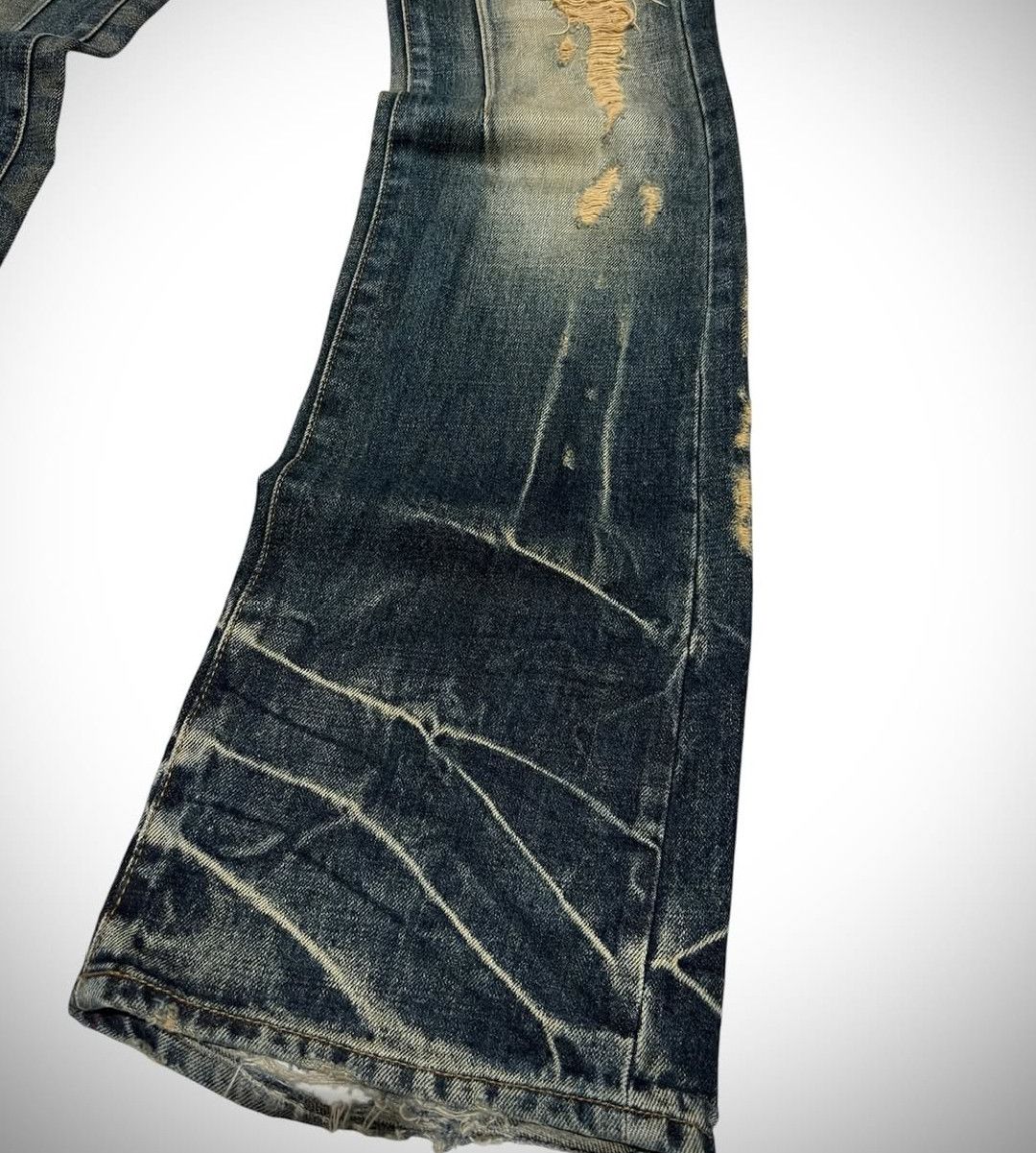 20471120 × Beauty Beast × Hysteric Glamour 2000s Jack rose flare jeans retropunk style Size US 29 - 3 Thumbnail