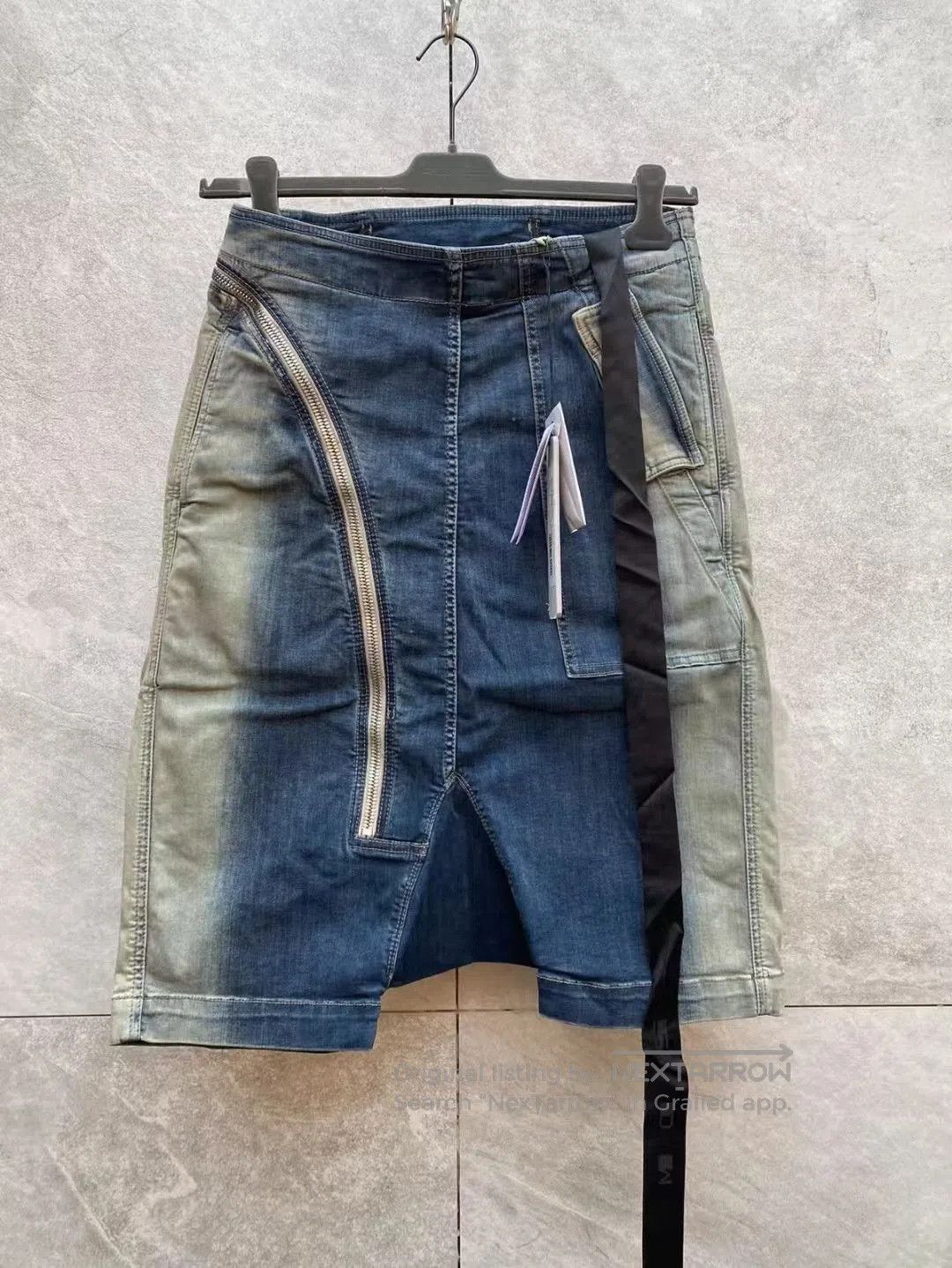 Rick Owens Rick Owens Distressed Denim Cargo Shorts. Size US 30 / EU 46 - 1 Thumbnail