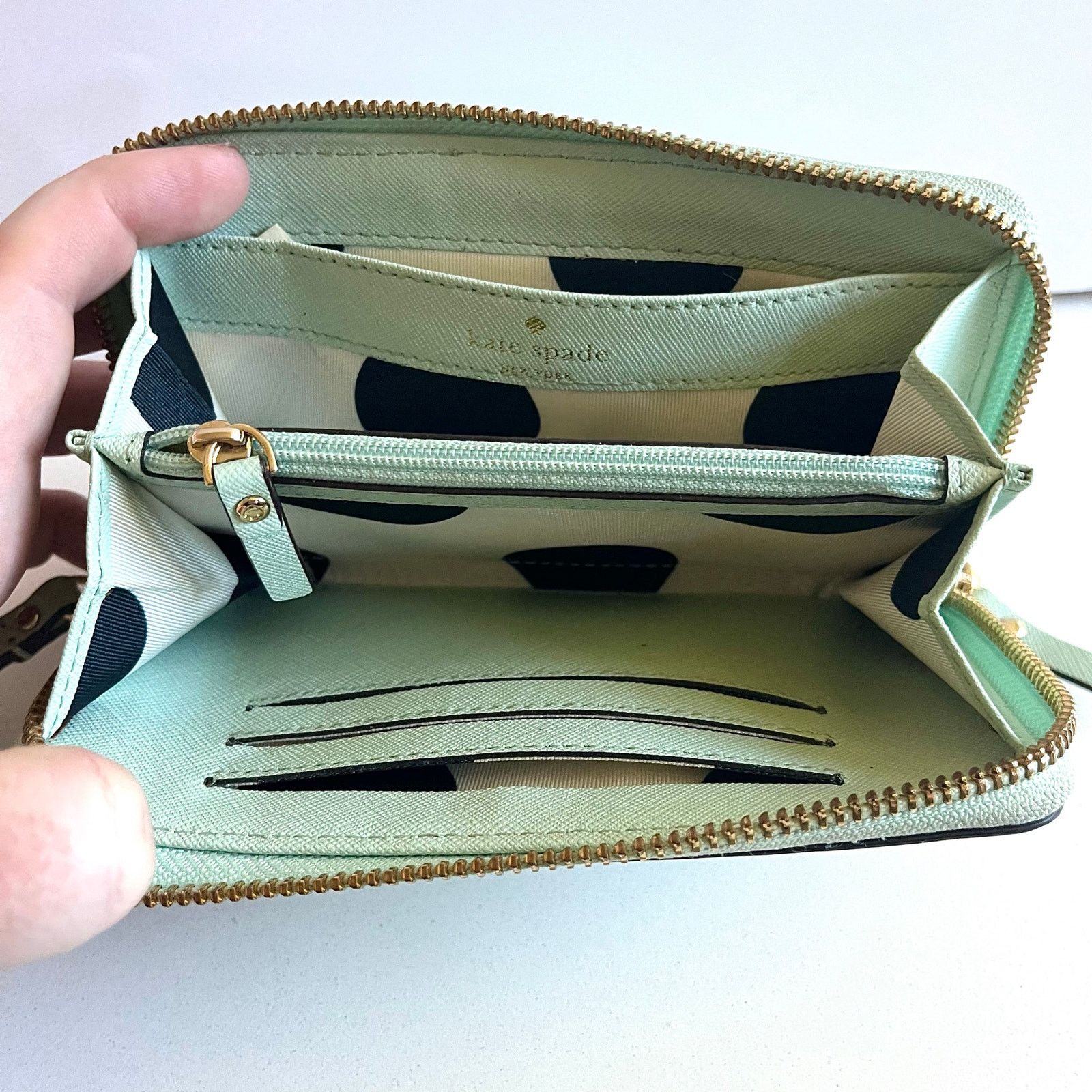 Kate Spade KATE SPADE Wristlet Wallet, Mint Green Size ONE SIZE - 3 Thumbnail
