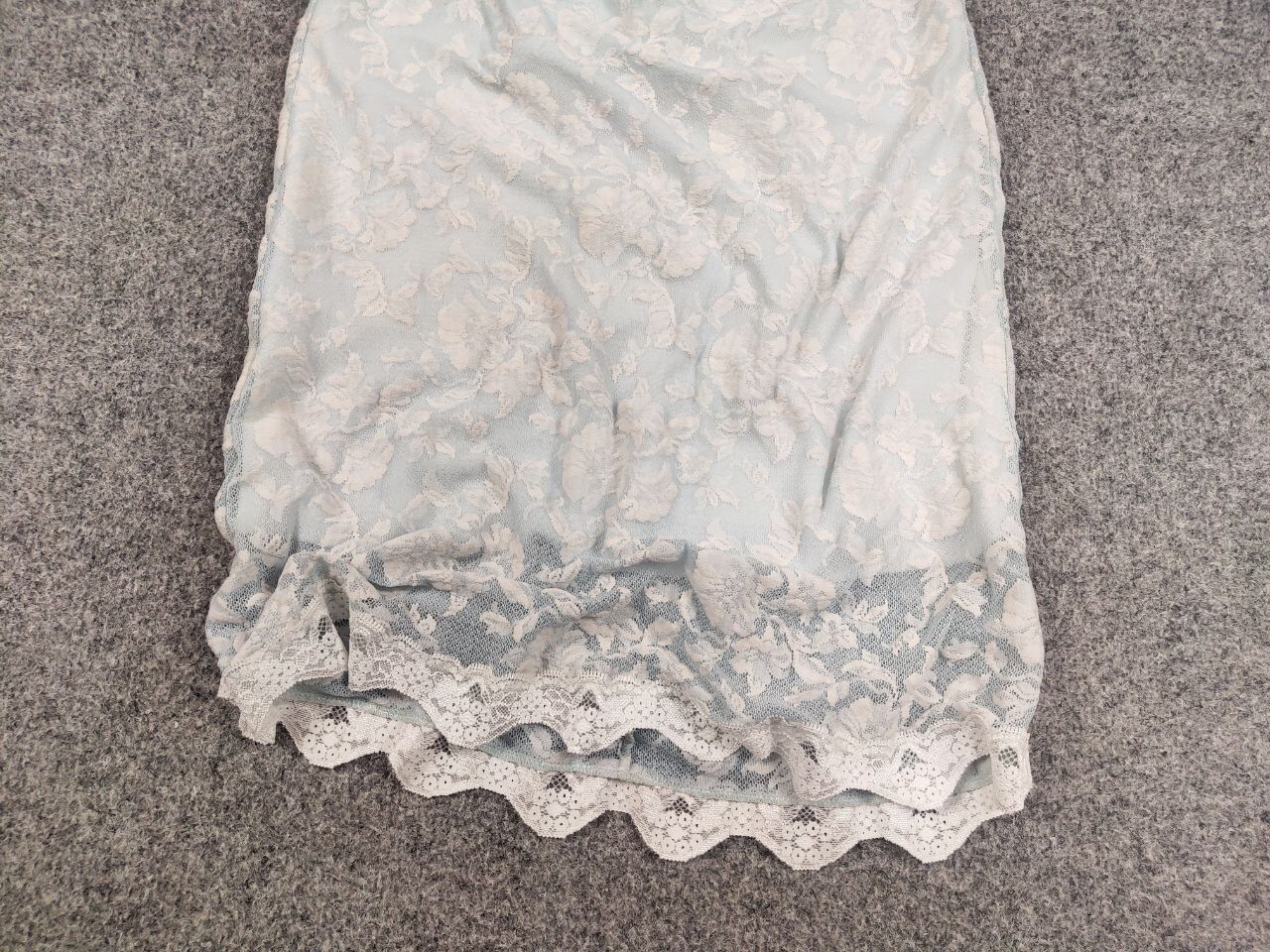 Other Petit Pois by Viviana G Designer lace skirt light blue Size 30" / US 8 / IT 44 - 5 Thumbnail