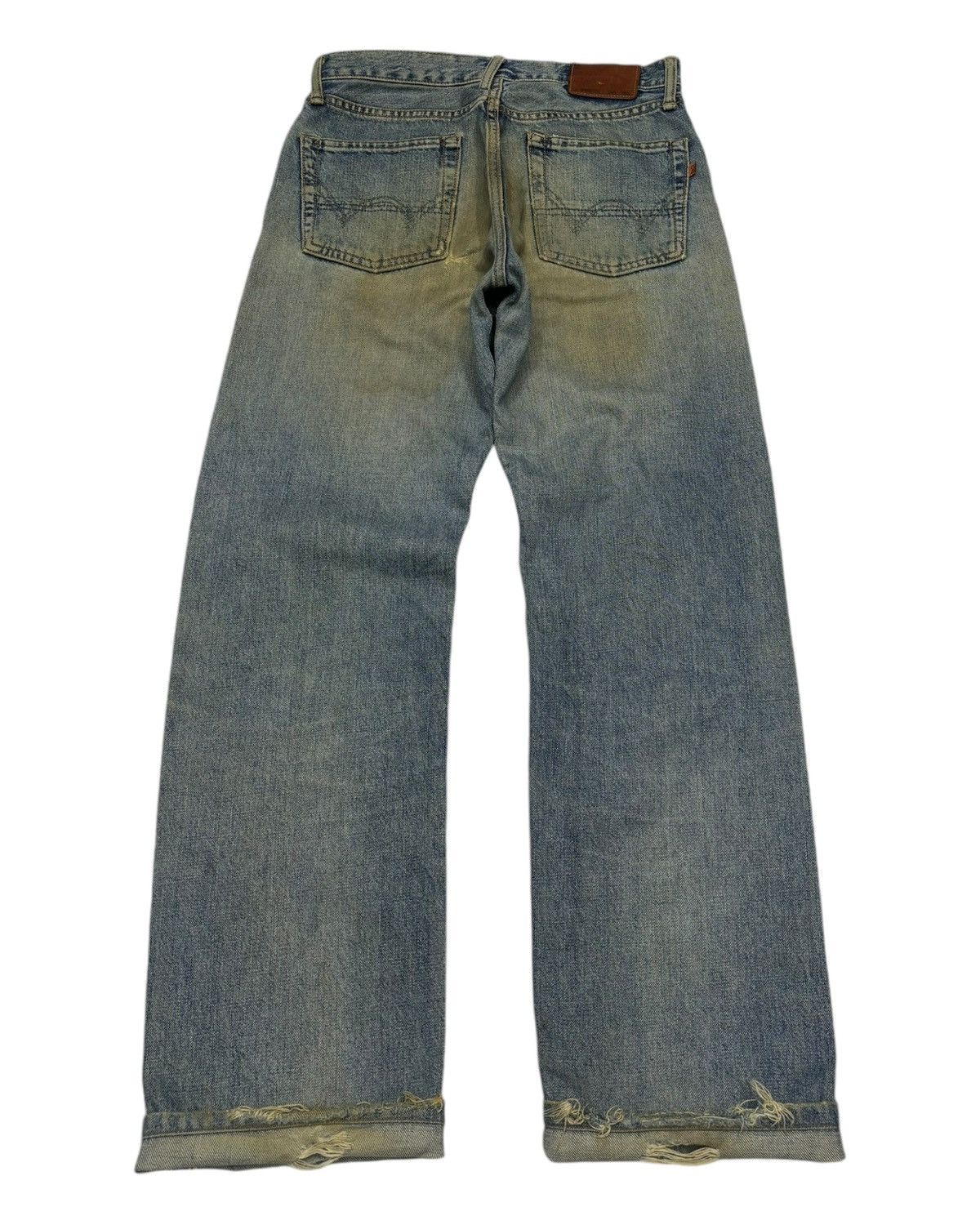 Edwin EDWIN 505xx SELVEDGE DISTRESSED DENIM JEANS Size US 30 / EU 46 - 2 Thumbnail
