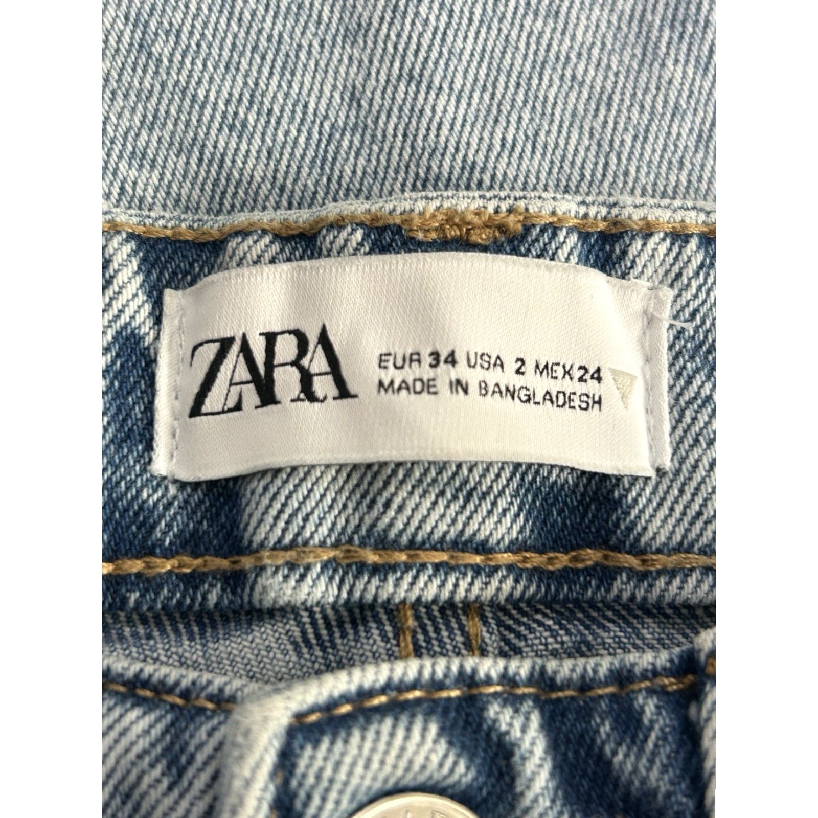 Zara VINTAGENone Zara Jeans Shirt? Size 26" / US 2 / IT 38 - 3 Thumbnail