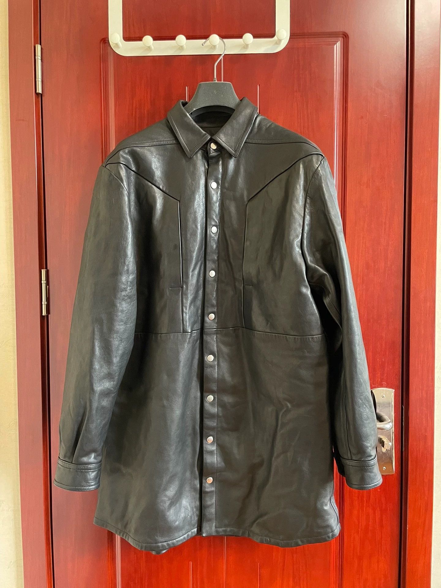 RICK OWENS | FOGPOCKET LARRY SHIRT RICK OWENS FOGPOCKET OUTER SHIRT 46