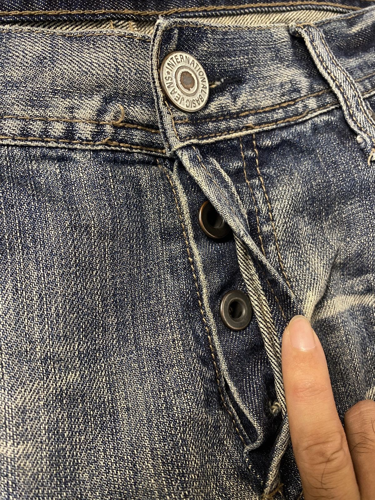 Japanese Brand 2000 Rupert Edge Washed Japanese Punk Style Jeans Denims Size US 35 - 10 Thumbnail