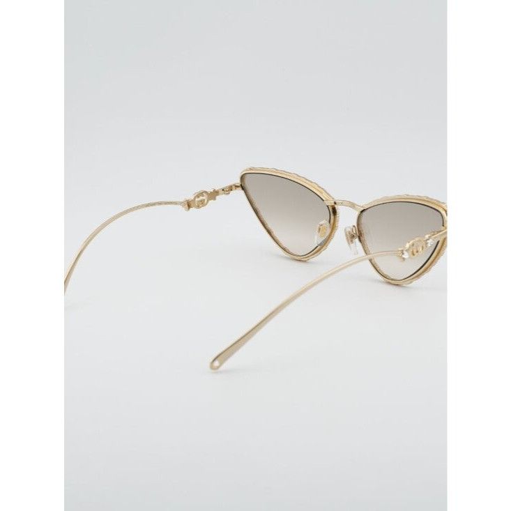 Gucci Gucci GG1569S 003 Sunglasses Gold with White Stone Cat Eye Size ONE SIZE - 4 Thumbnail