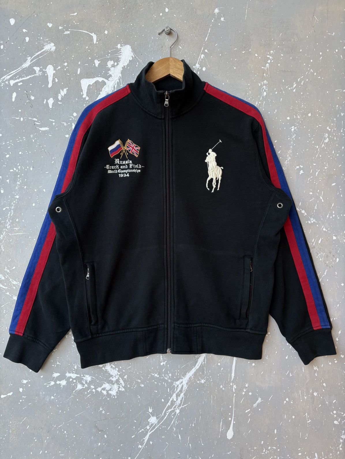 Polo Ralph Lauren Russia Fullzip Black Sweat Jacket
