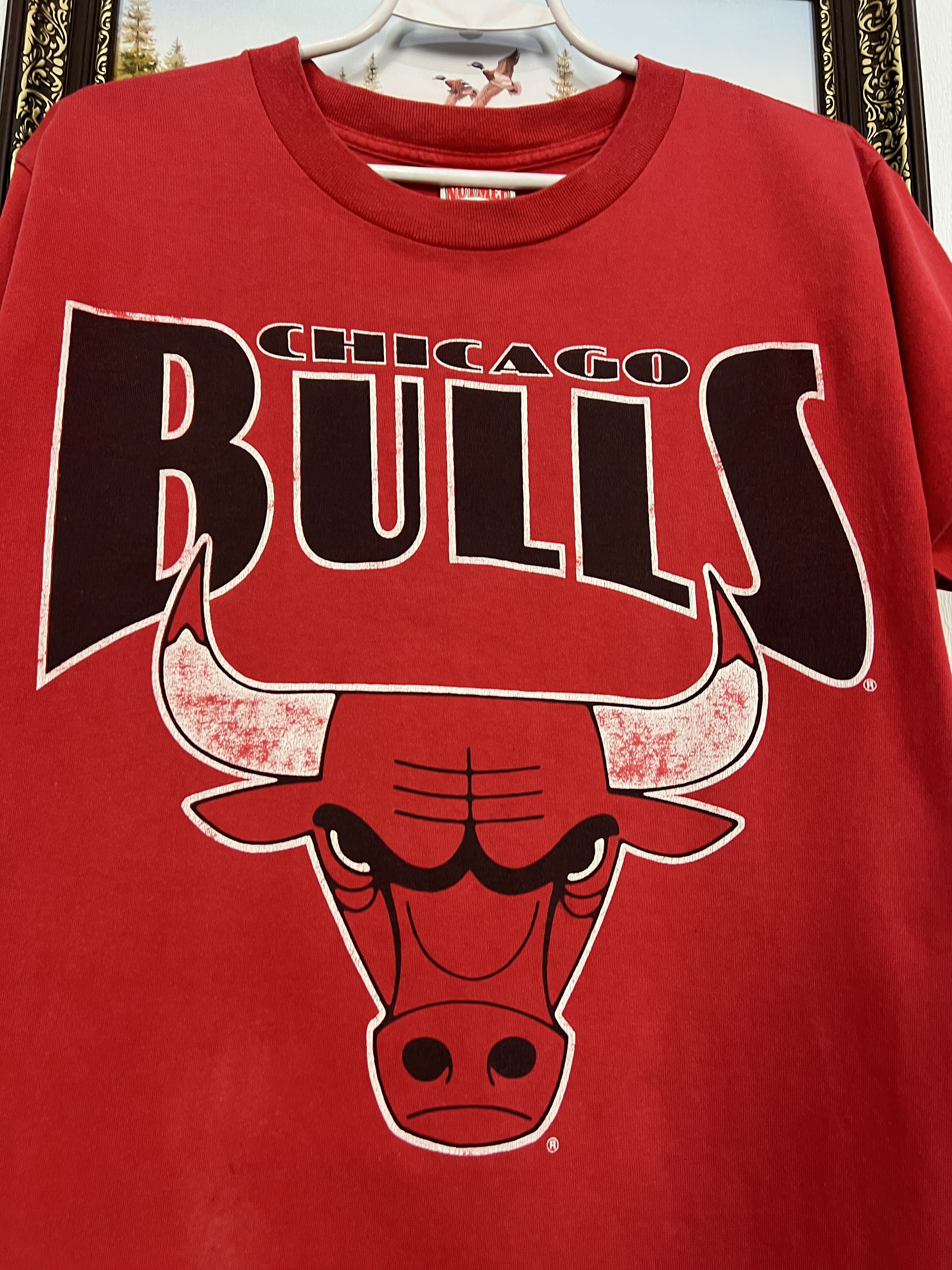 Nutmeg Vintage Chicago Bulls NBA Big Bull Over Print Shirt Jersey Size US M / EU 48-50 / 2 - 3 Thumbnail