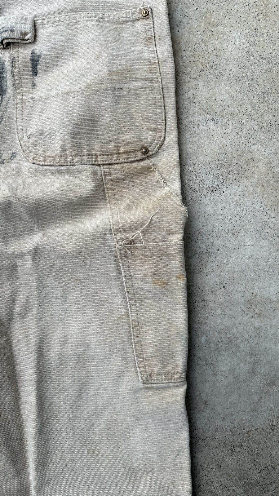 Carhartt Carhartt 1989 Painter Trashed Farmer Bib Overall Size US 39 - 10 Thumbnail