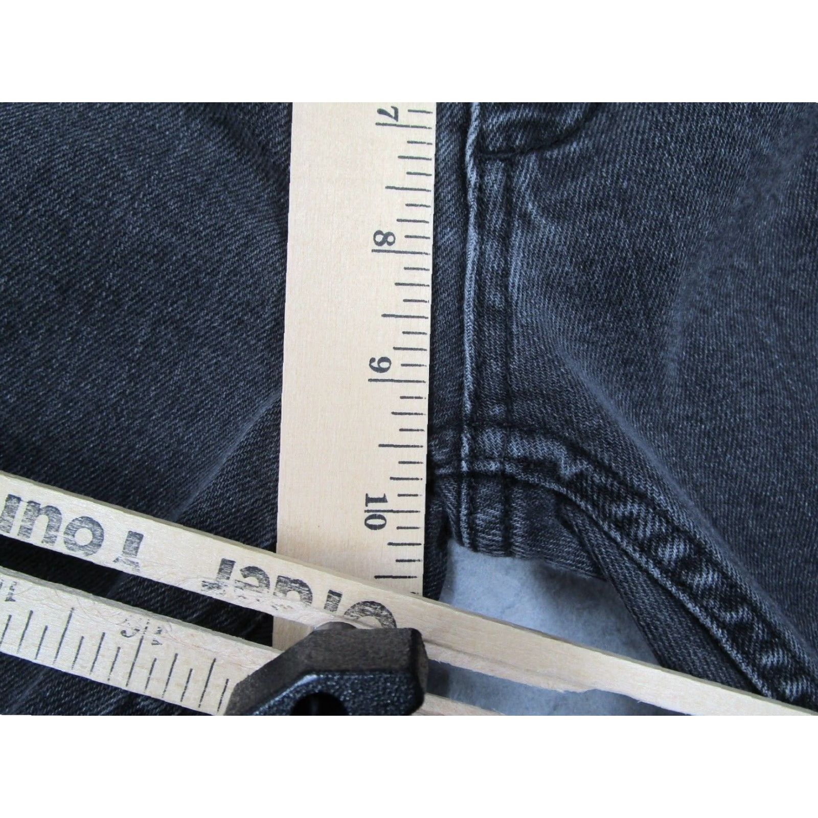 Vintage Annie Bing Jeans Womens Gray Mid Rise Button Fly Denim 26x26 Regular Cotton Blend Spandex - Made in Turkey City Motorcycle Designer Size 28" / US 6 / IT 42 - 6 Thumbnail