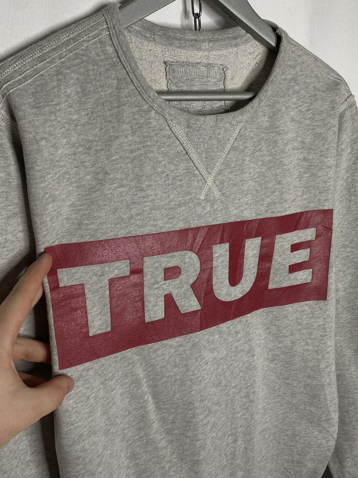True Religion 💵Vintage True Religion Crew Big Logo Sweatshirt 💵 Size US L / EU 52-54 / 3 - 4 Thumbnail