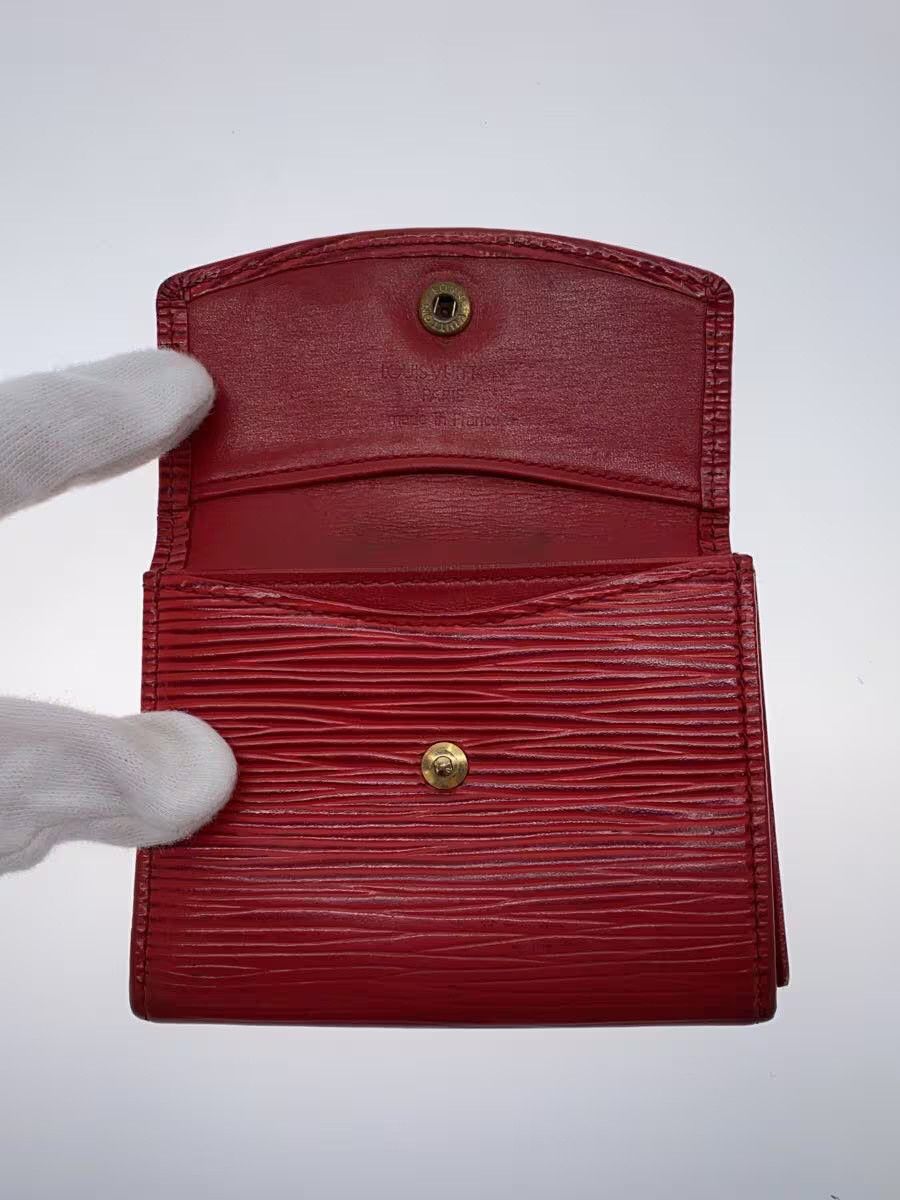 Louis Vuitton Louis Vuitton Epi Porte Monet Simple Leather Red Size ONE SIZE - 4 Thumbnail
