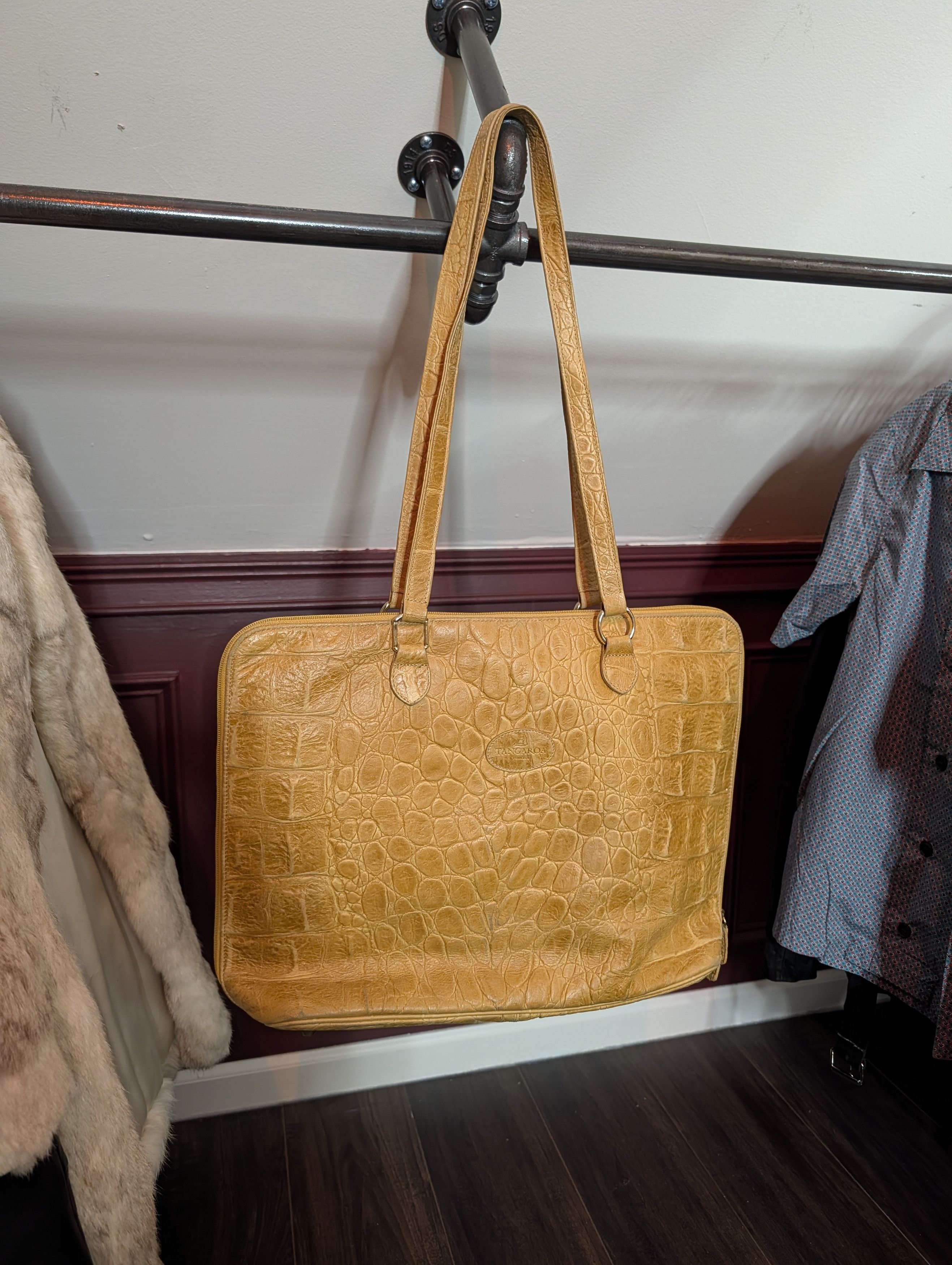Italia Independent TANGAROA Real Crocodile XL Zip Double Handle bag Size ONE SIZE - 1 Thumbnail