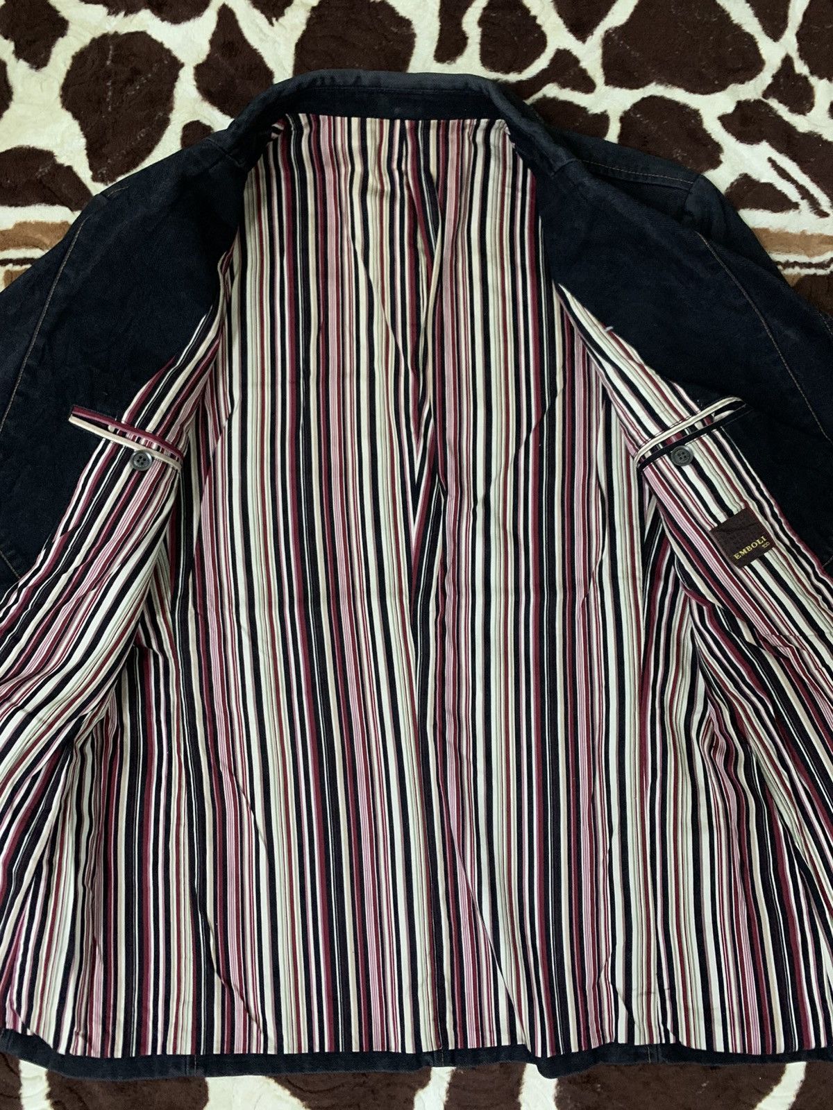Japanese Brand LAST DROP#Emboli Denim Blazer Size 40R - 5 Thumbnail