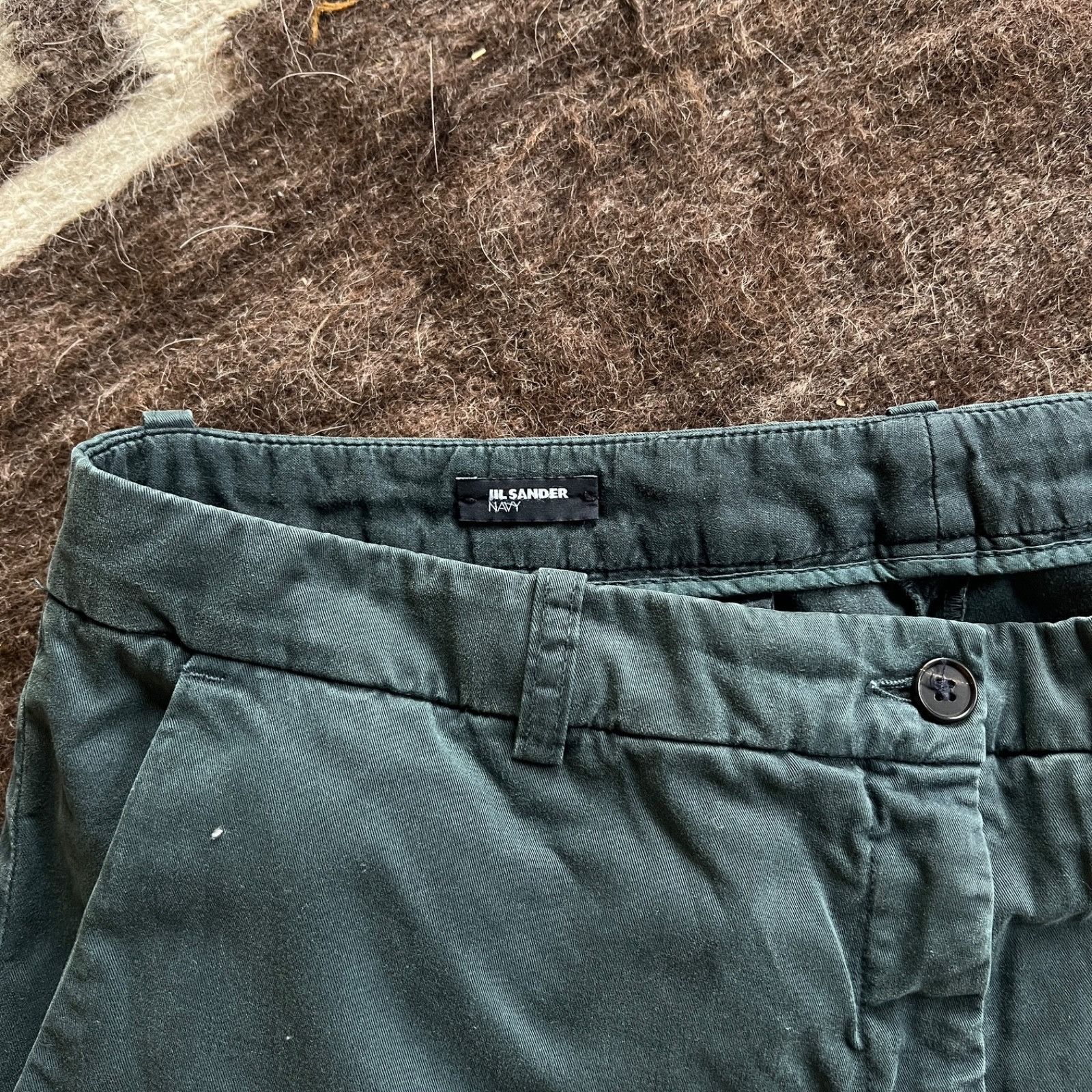 Jil Sander Jil Sander Navy Straight Fit Cotton Pants 9645AC Size 32" / US 10 / IT 46 - 2 Thumbnail