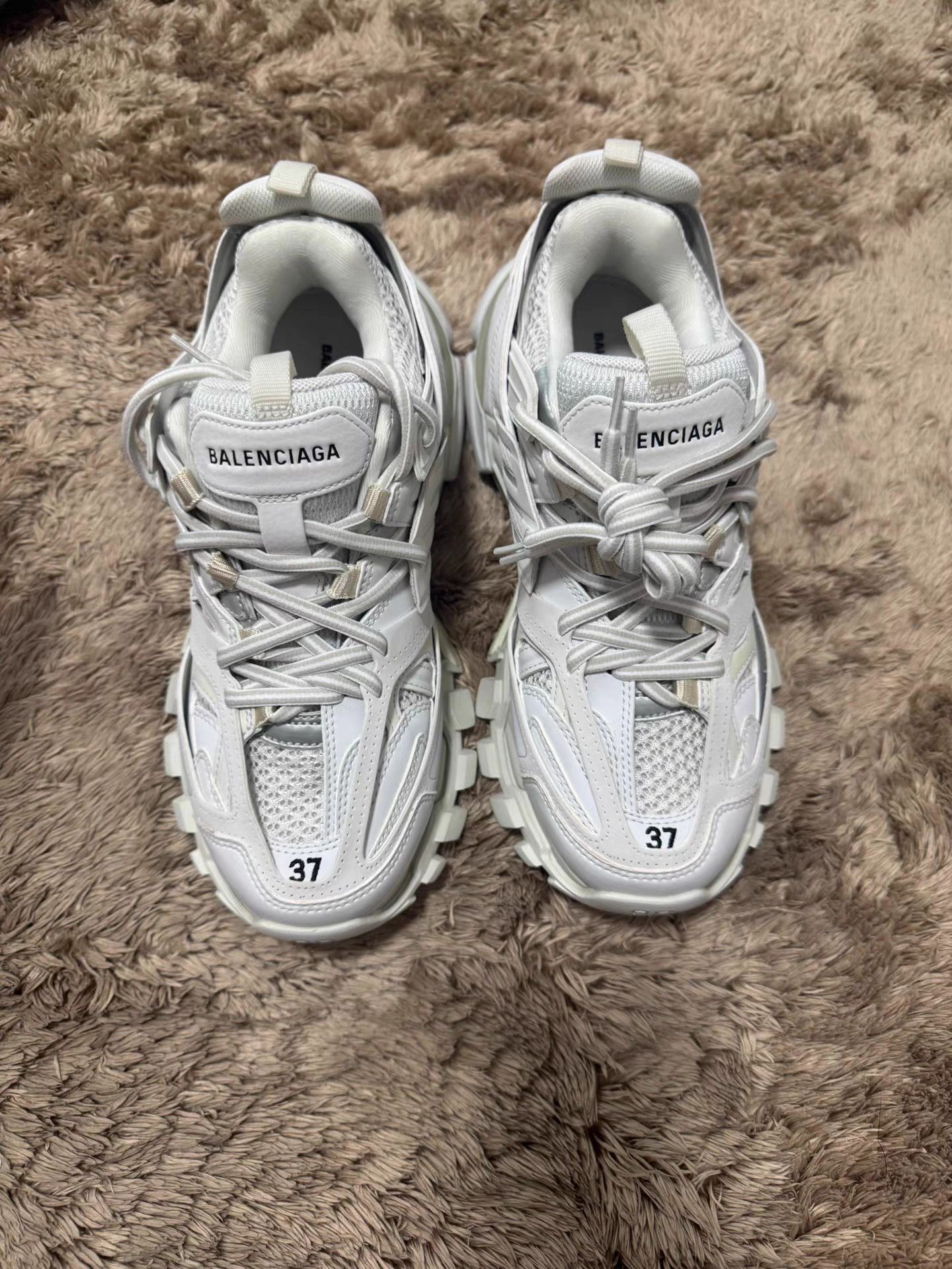 Balenciaga White Hitop Sneakers Size 7 Size US 7 / EU 40 - 1 Thumbnail