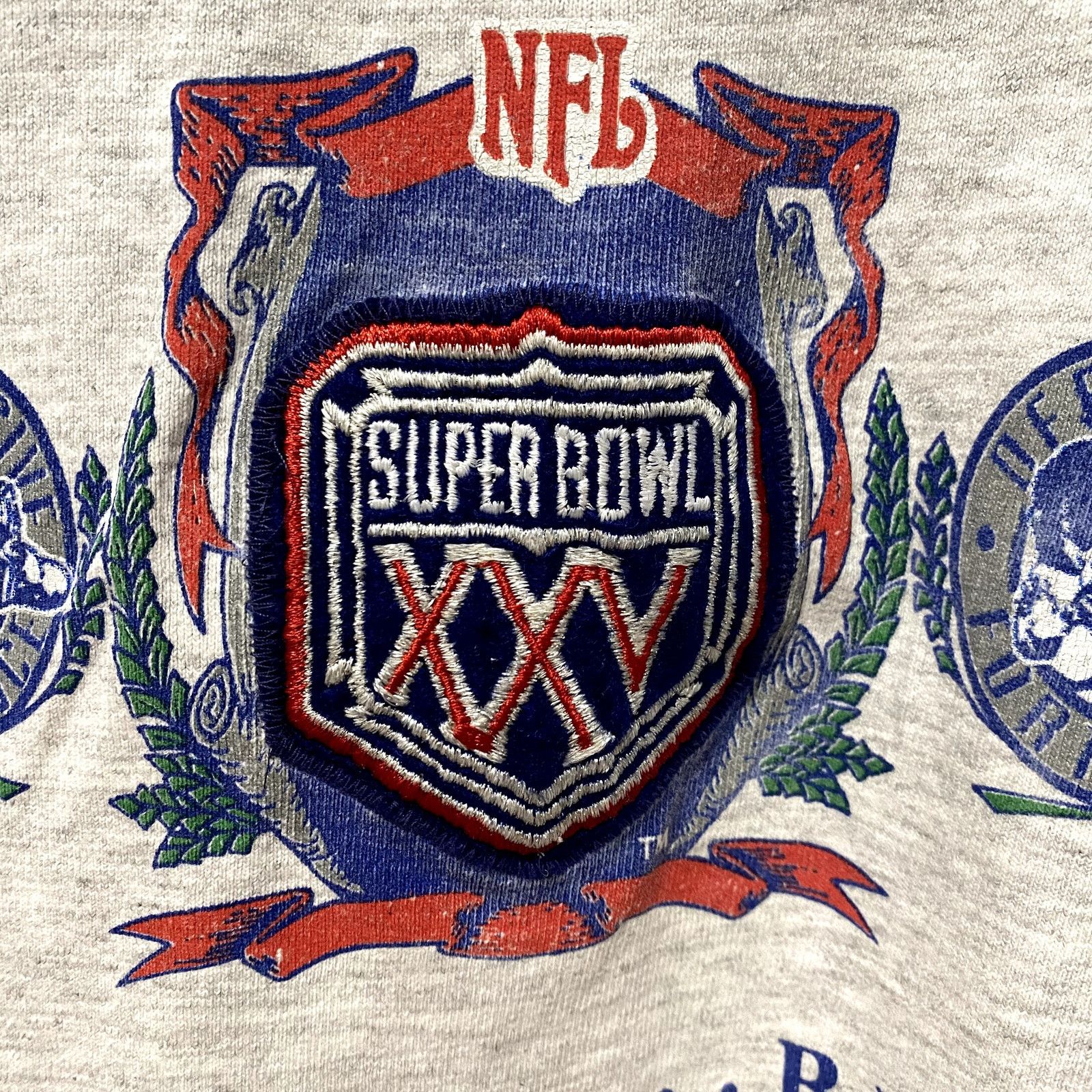 Nutmeg Vintage NY Giants 1990 Super Bowl Champions Nutmeg T Shirt Size US L / EU 52-54 / 3 - 4 Thumbnail