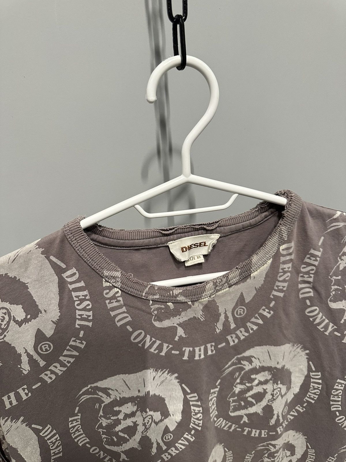Diesel Diesel 2000s Vintage Y2K T-Shirt Distressed Style Multi Logo Size US XL / EU 56 / 4 - 5 Thumbnail