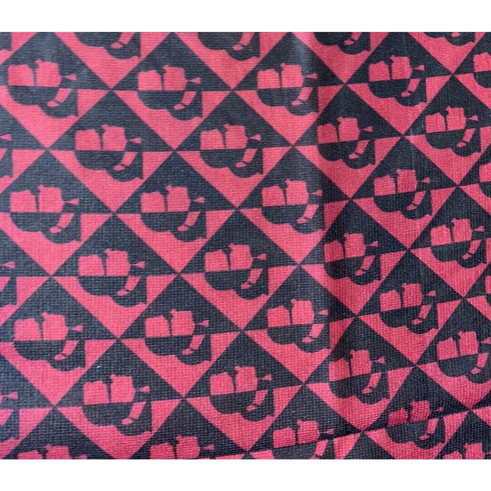 Karl Lagerfeld Karl Lagerfeld Paris Black & Red Square Scarf 35.5*35.5 Size ONE SIZE - 3 Thumbnail