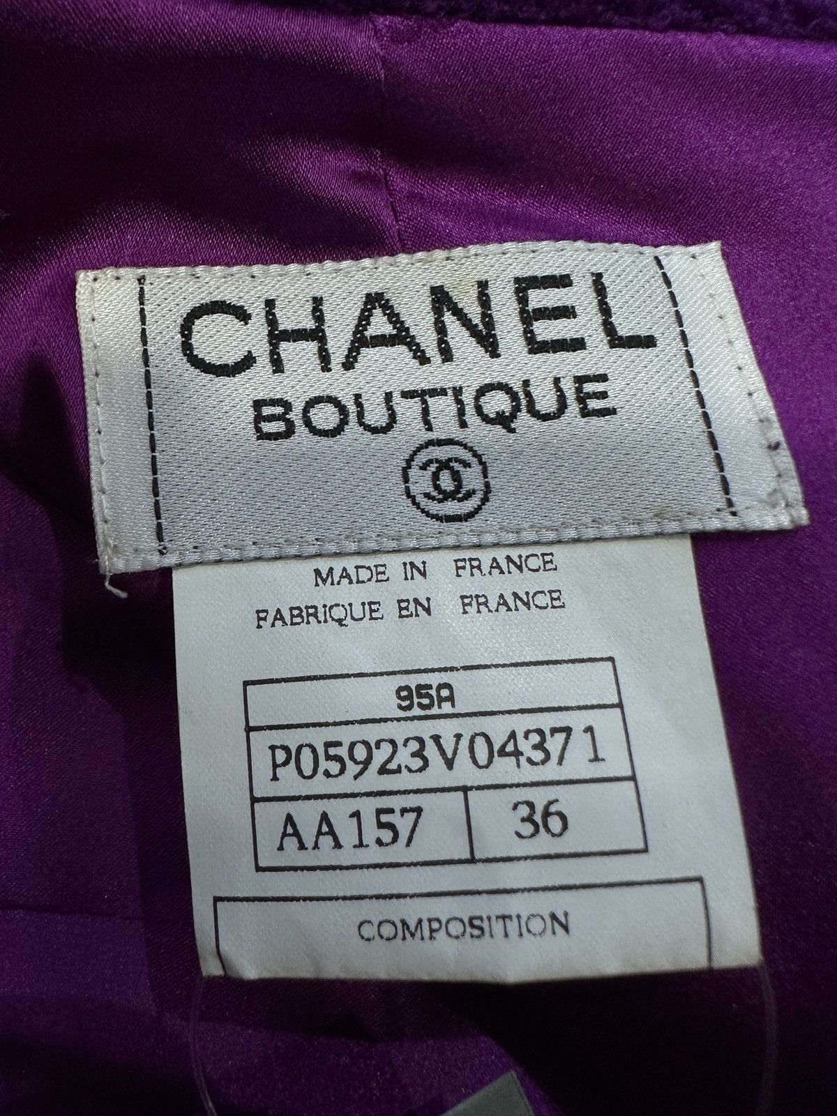 Chanel Barbie Collection - 1995 Chanel Tweed Set Size XS / US 0-2 / IT 36-38 - 21 Thumbnail